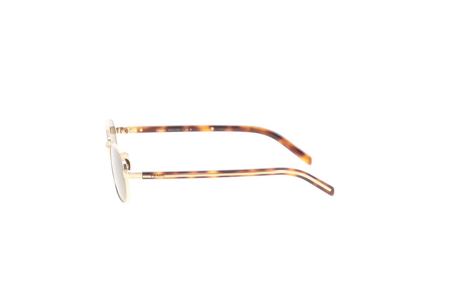 Prada Sunglasses SPR B53 Oval Goldtone