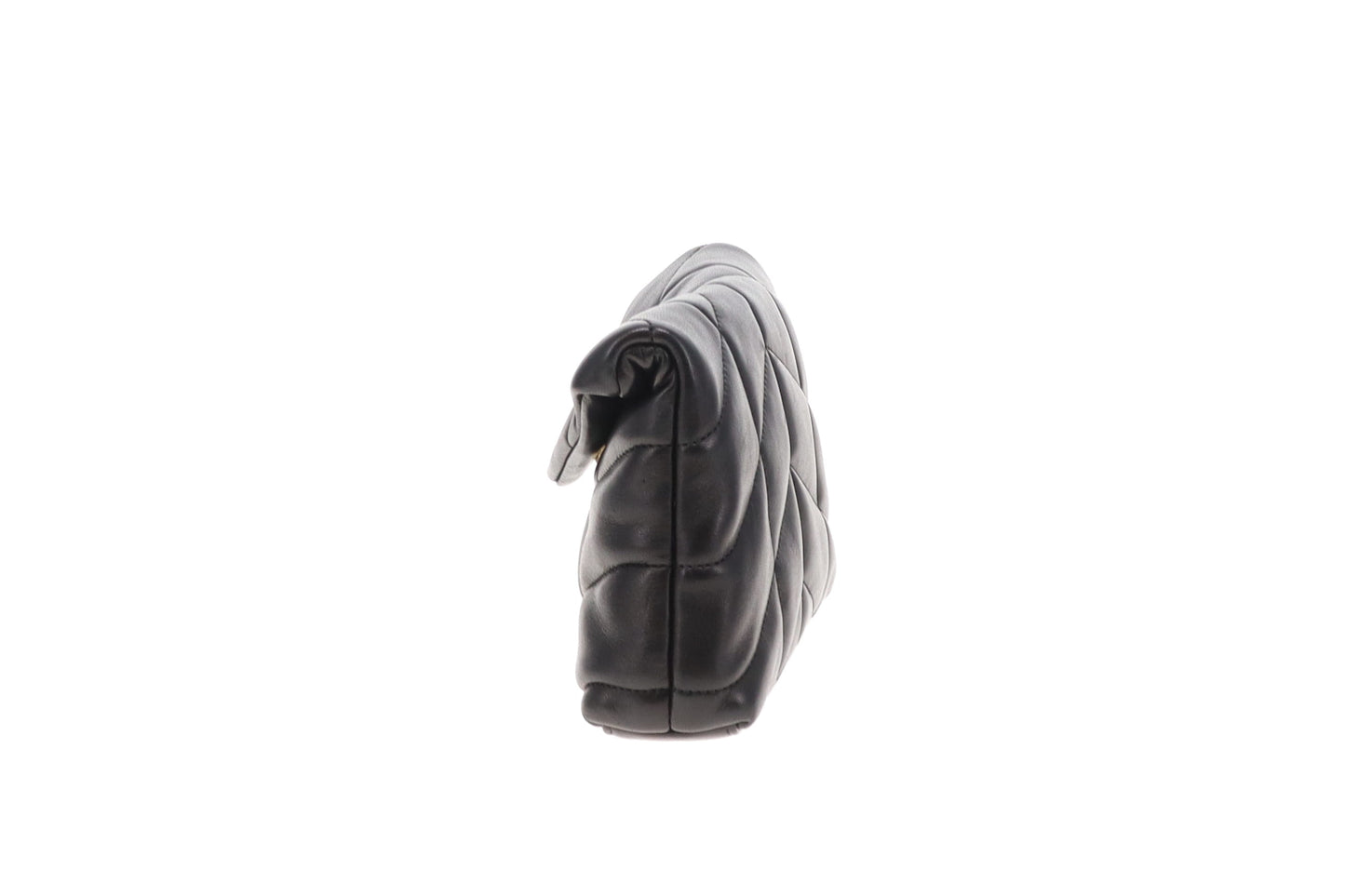 Saint Laurent Loulou Puffer Clutch with Card Holder Black GHW 2024