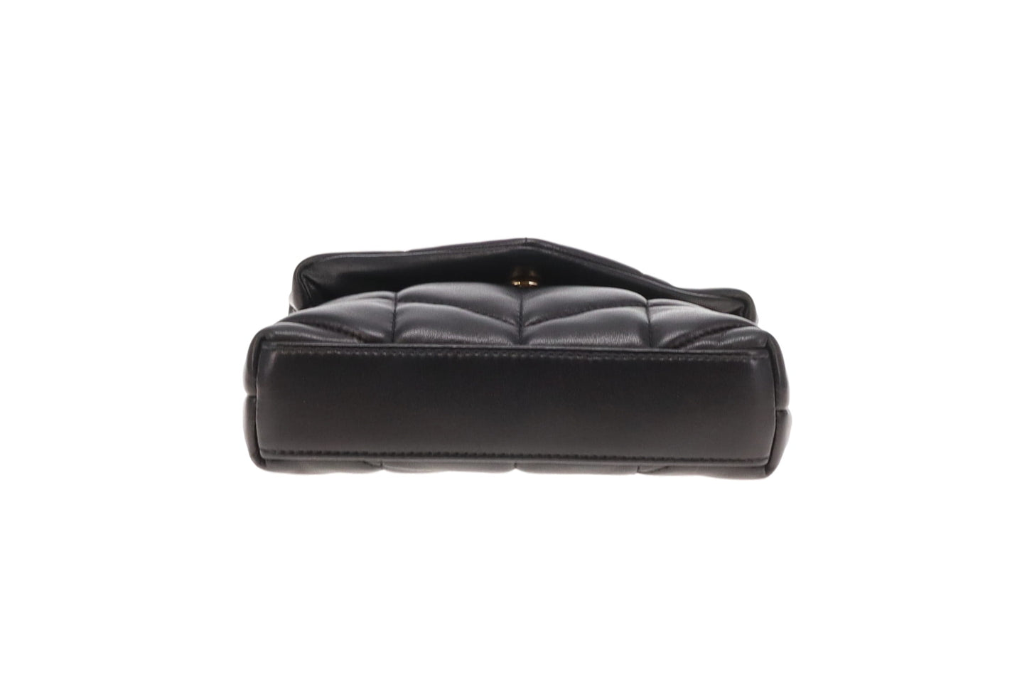 Saint Laurent Loulou Puffer Clutch with Card Holder Black GHW 2024