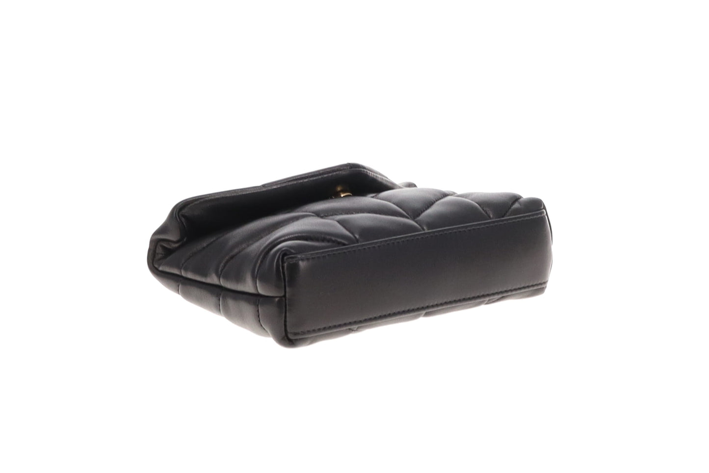 Saint Laurent Loulou Puffer Clutch with Card Holder Black GHW 2024