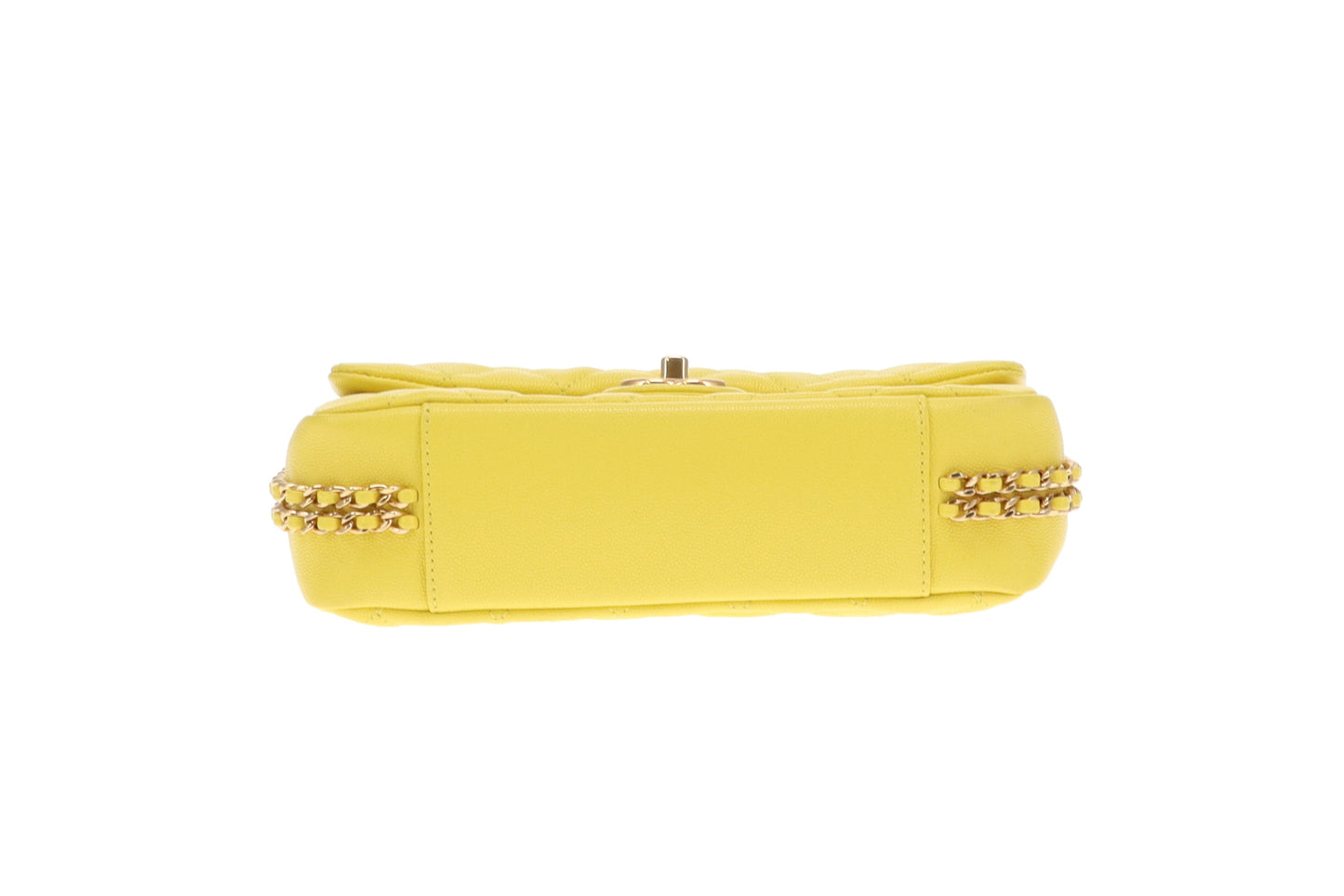Chanel CC You Flap Bag Lime Caviar GHW (NFID)