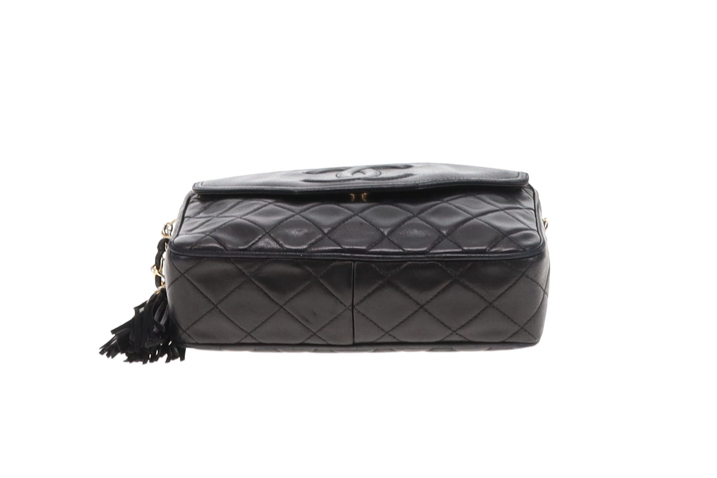 Chanel Front Pocket Camera Bag Black Lambskin 1989/91
