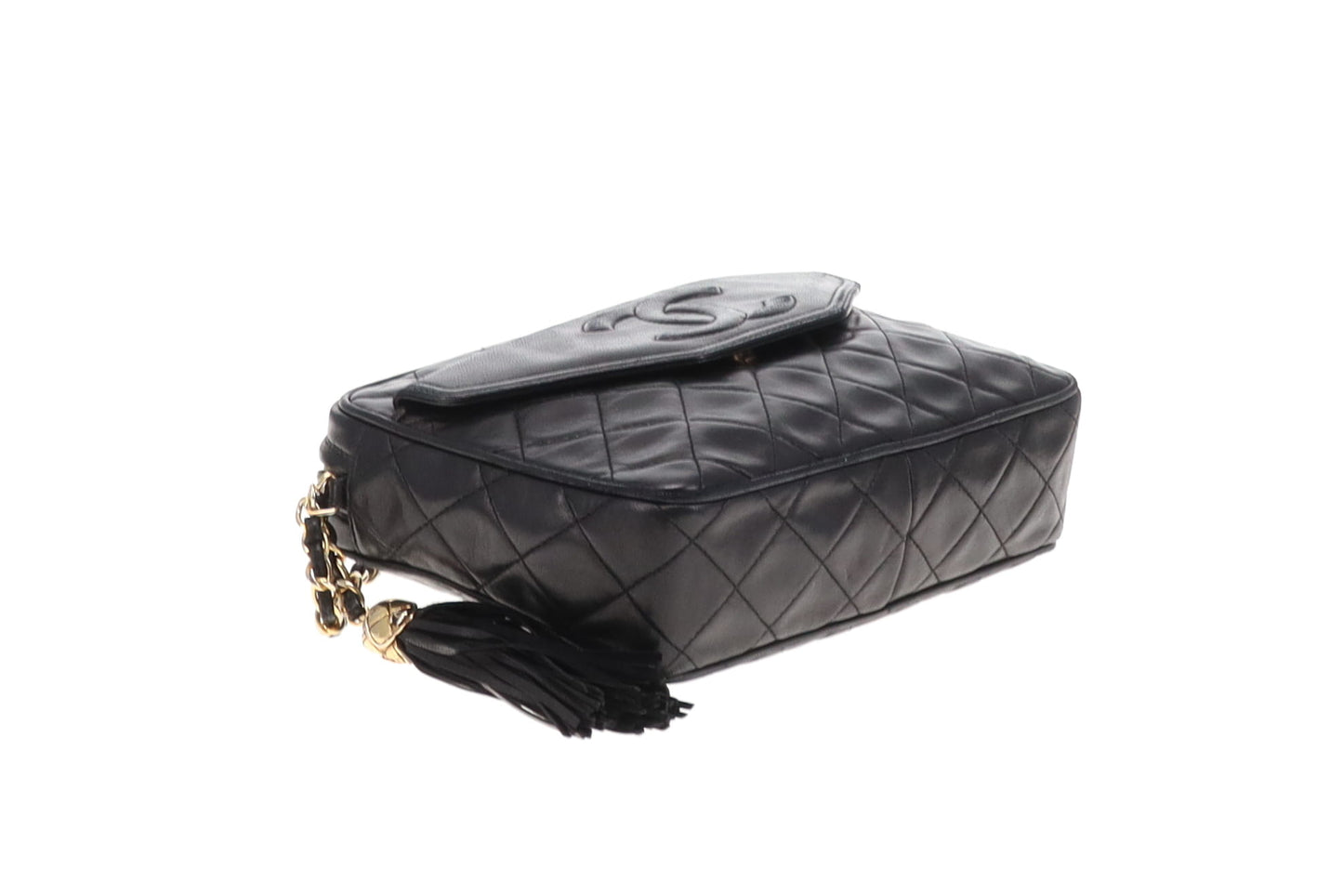 Chanel Front Pocket Camera Bag Black Lambskin 1989/91