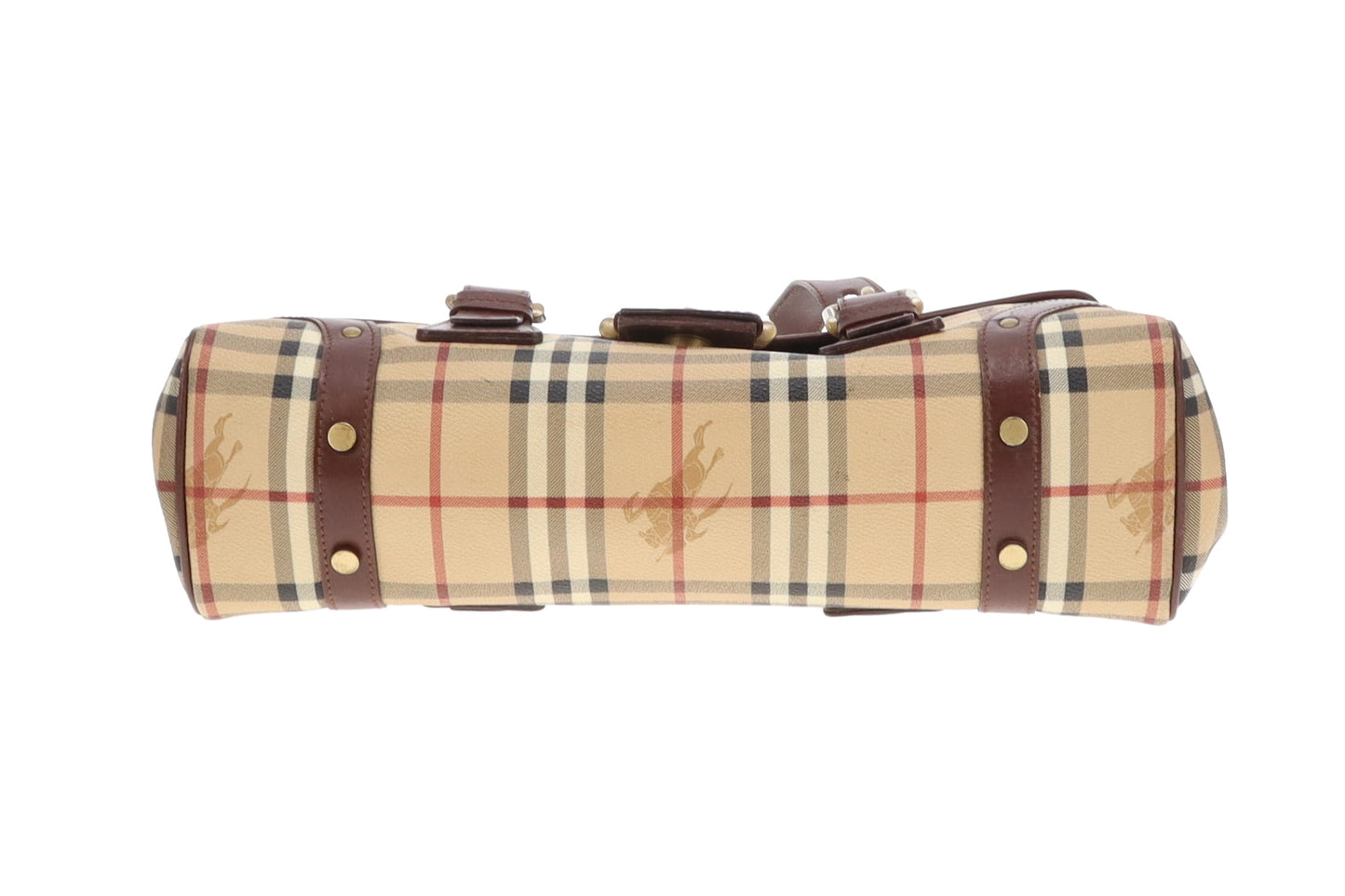 Burberry Buckle Shoulder Bag Haymarket Check Vintage