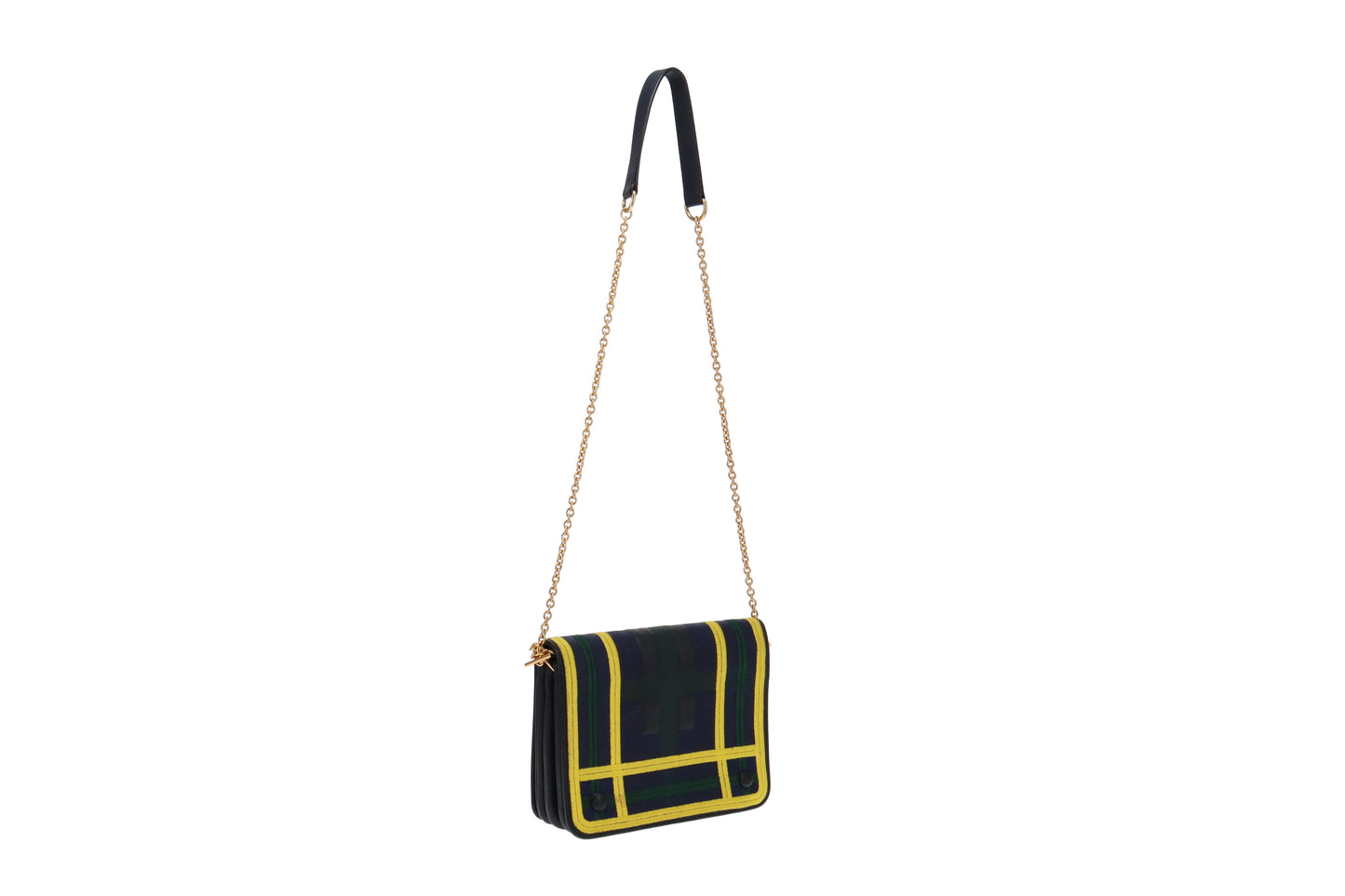 Mulberry Yellow/Green/Navy Embroidered Clifton