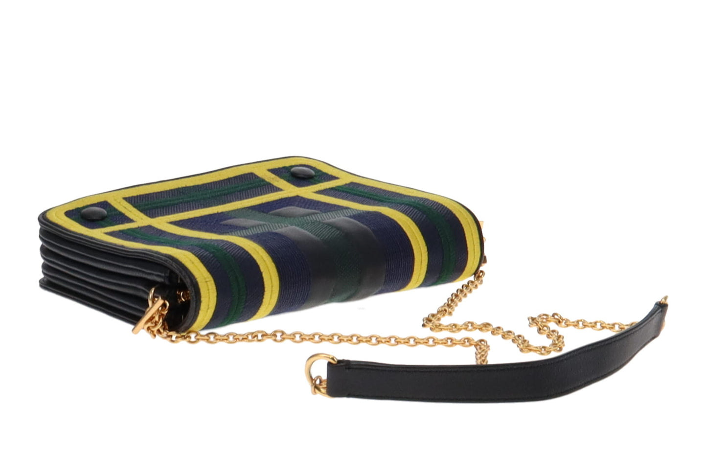 Mulberry Yellow/Green/Navy Embroidered Clifton