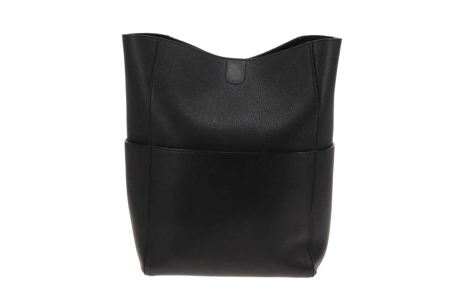 Celine Sangle Seau Bag In Black Calfskin