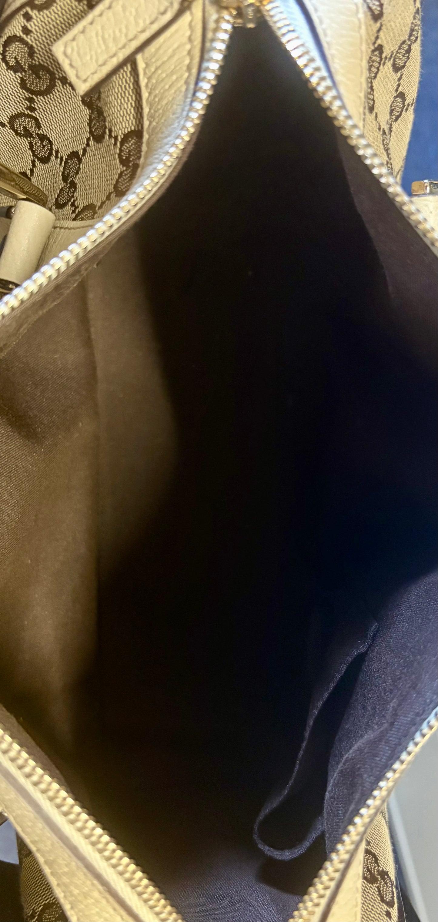 Gucci Abbey D Ring Boston Bag Ivory Vintage