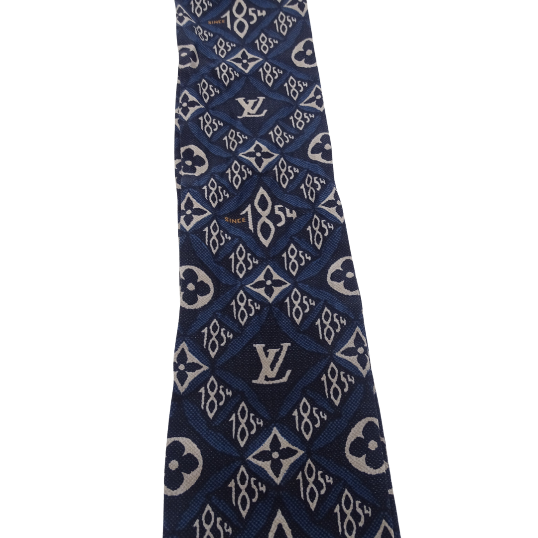 Louis Vuitton Since 1854 Navy Silk Bandeau
