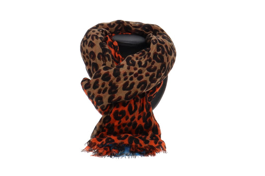 Louis Vuitton Limited Edition Stephen Sprouse Colour Block Leopard Stole Cashmere & Silk