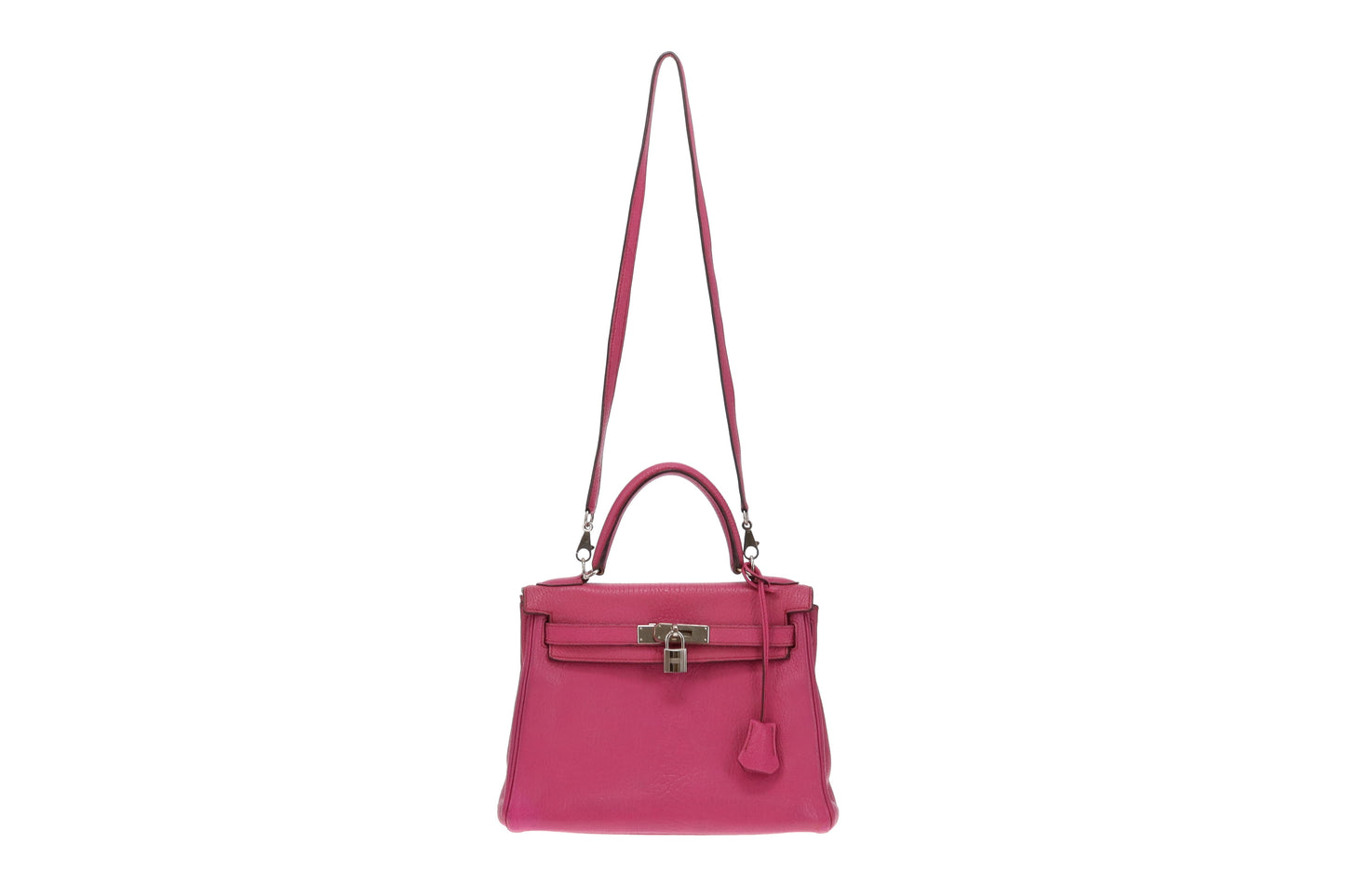 Hermès Fuschia Chèvre de Coromandel Kelly 28 PHW 2006