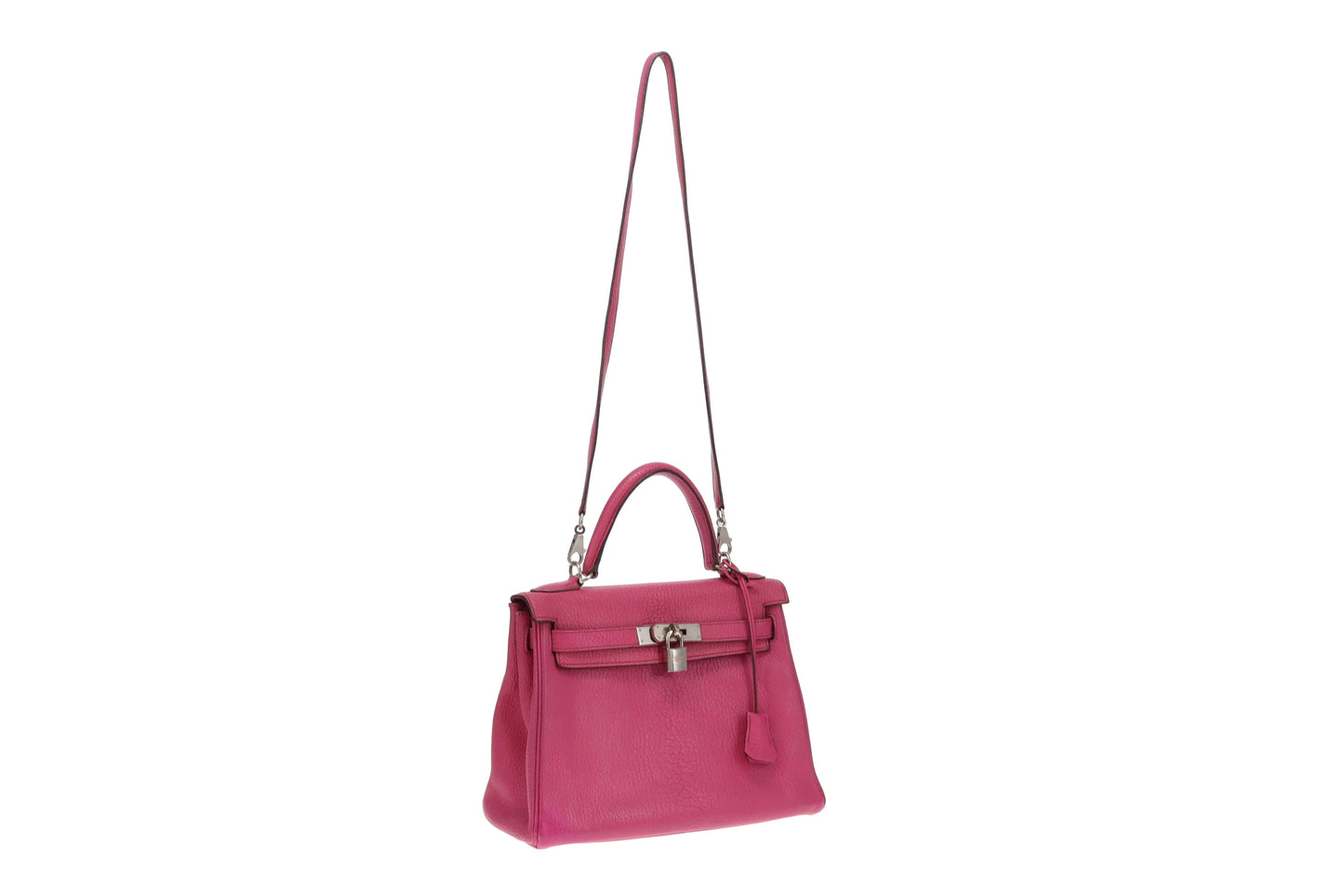 Hermès Fuschia Chèvre de Coromandel Kelly 28 PHW 2006