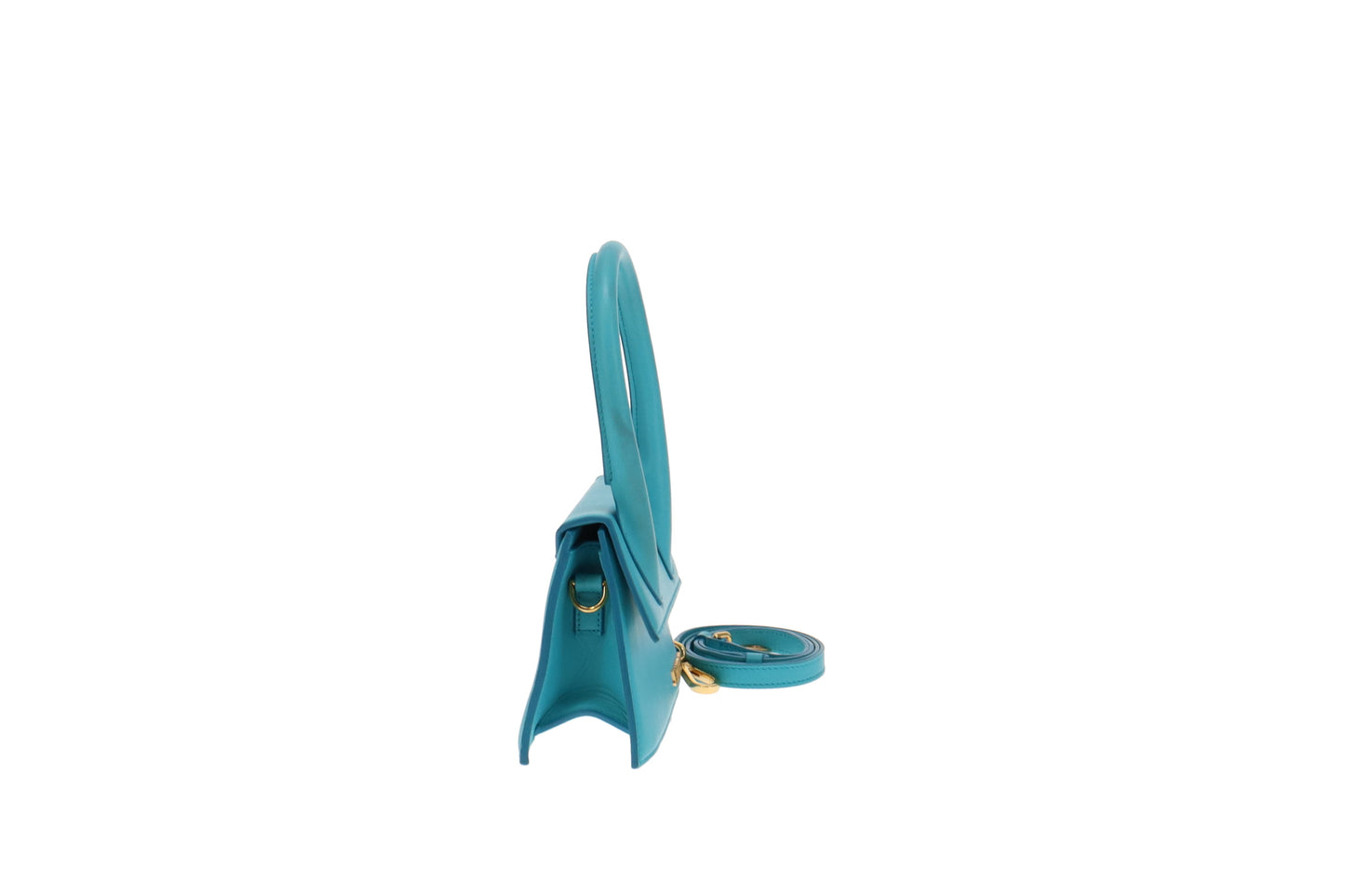 Jacquemus Aqua Blue Le Chiquito Moyen With Strap