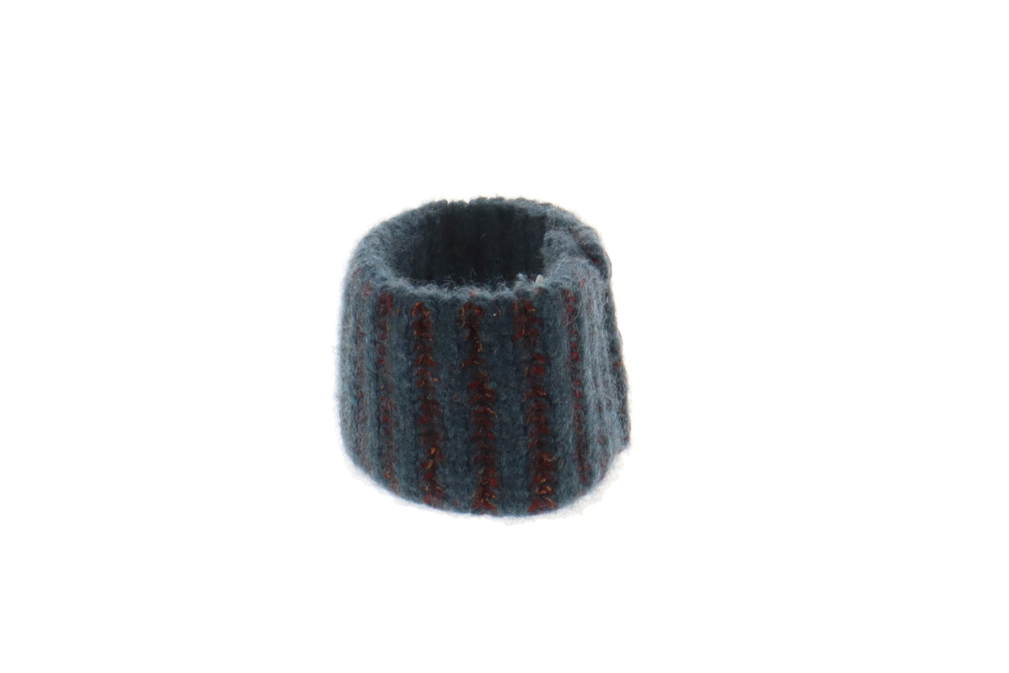 Chanel Cashmere/Acrylic Mix Blue/Burgundy Headband