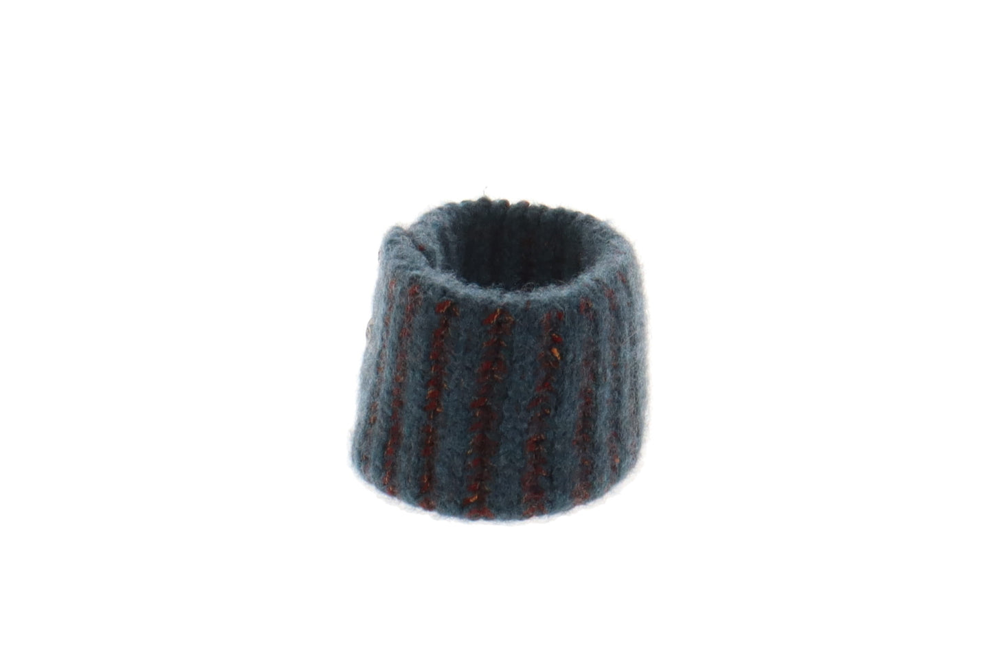 Chanel Cashmere/Acrylic Mix Blue/Burgundy Headband