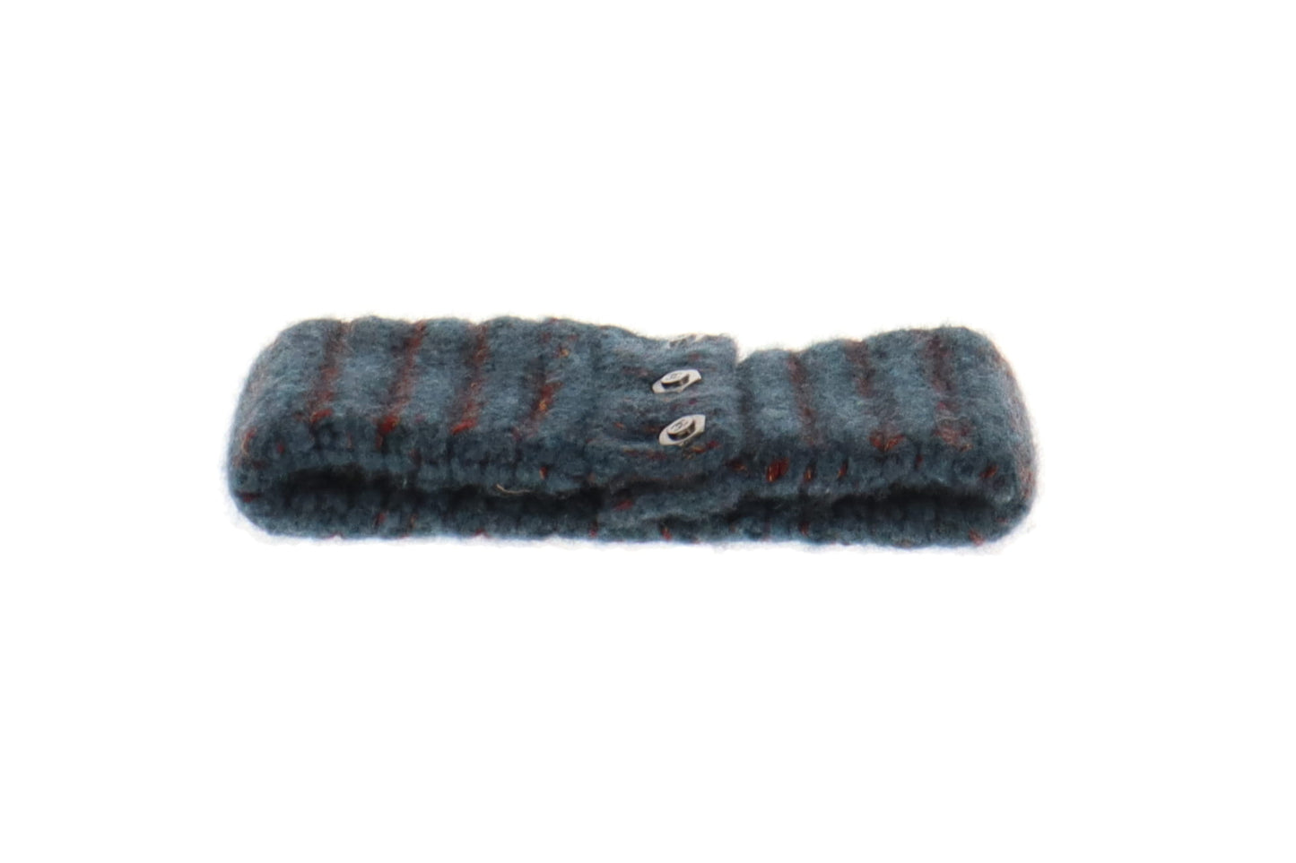 Chanel Cashmere/Acrylic Mix Blue/Burgundy Headband