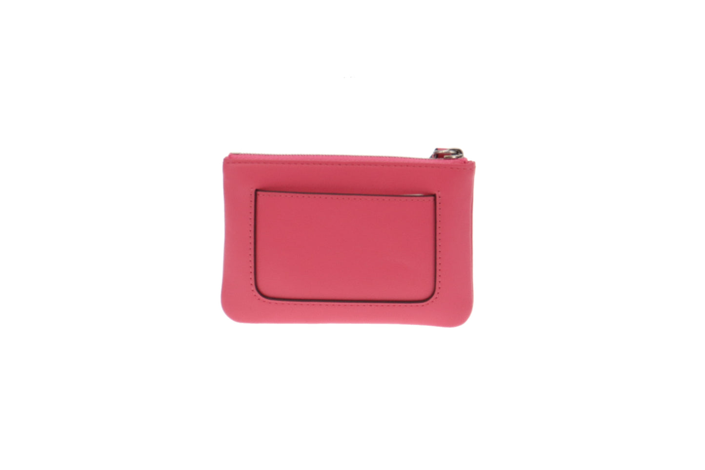 Mulberry Plaque Small Zip Coin Pouch Micro Classic Grain Geranium Pink