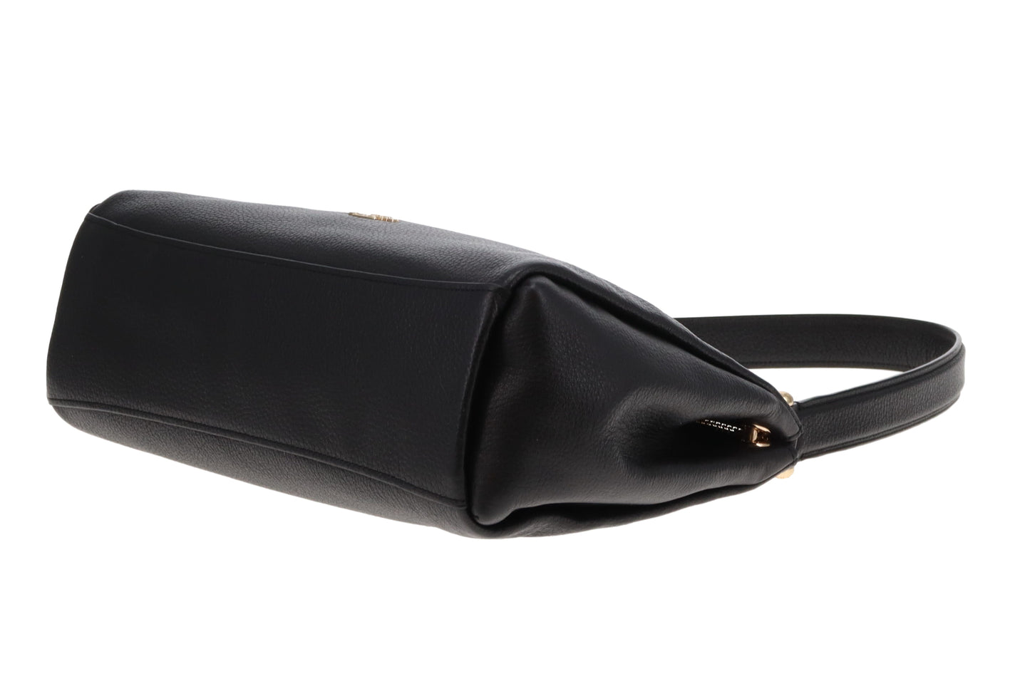 Coach Mia Shoulder Bag Black Grained Leather With Strap GH