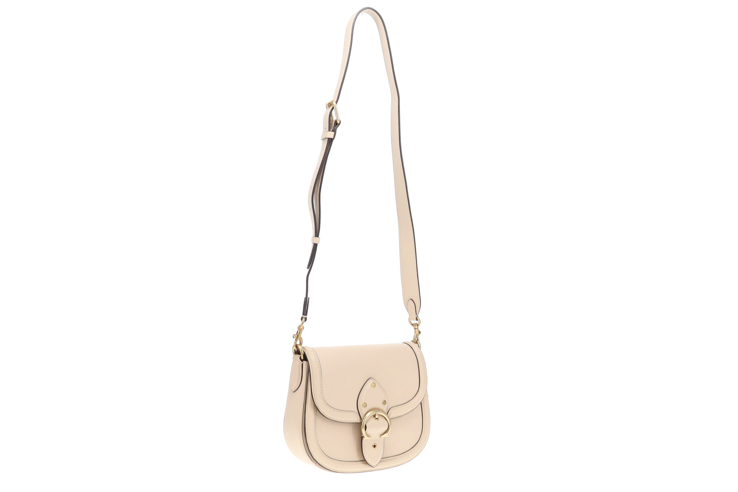 Coach Beat Saddle Bag Ivory Glovetanned Leather