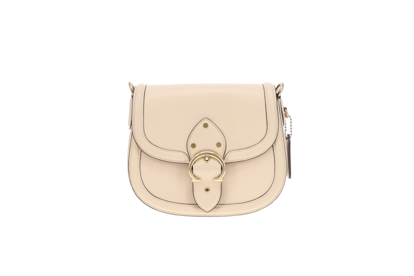 Coach Beat Saddle Bag Ivory Glovetanned Leather