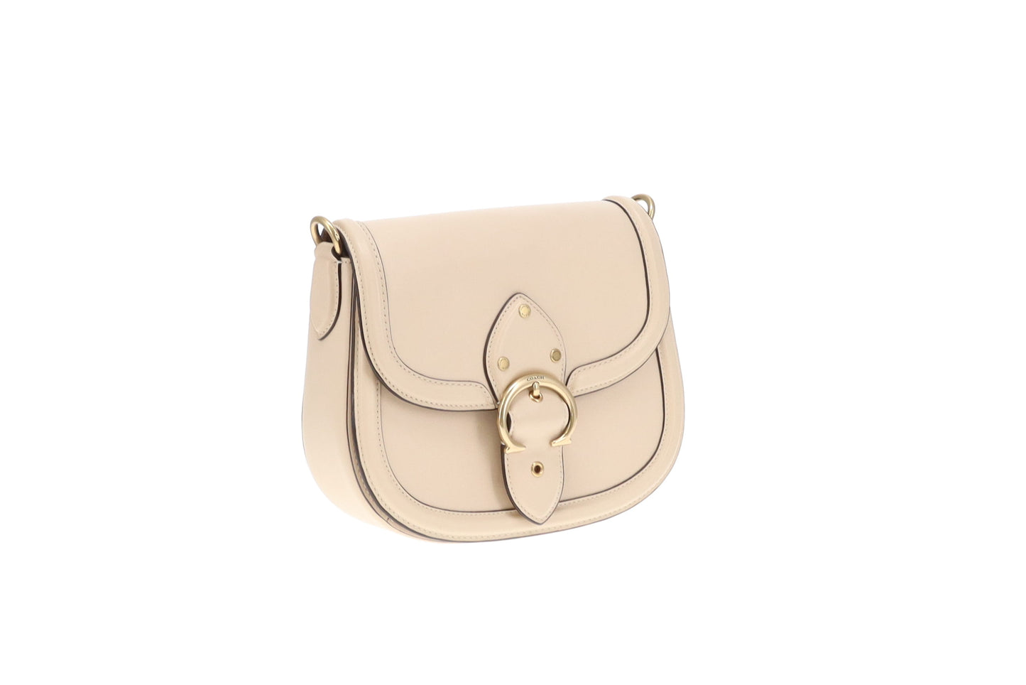 Coach Beat Saddle Bag Ivory Glovetanned Leather