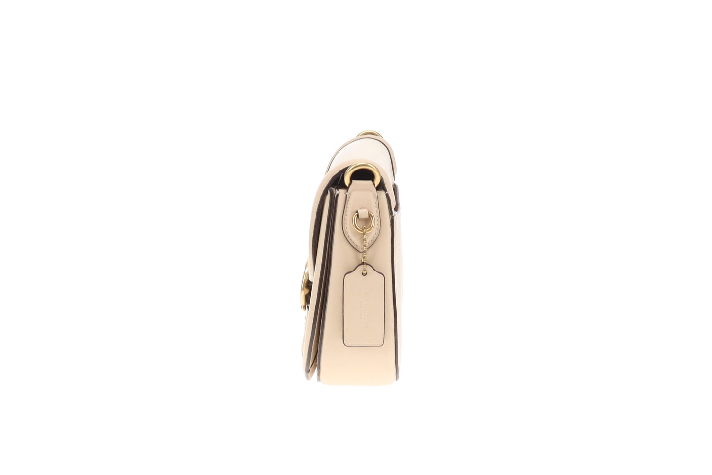 Coach Beat Saddle Bag Ivory Glovetanned Leather