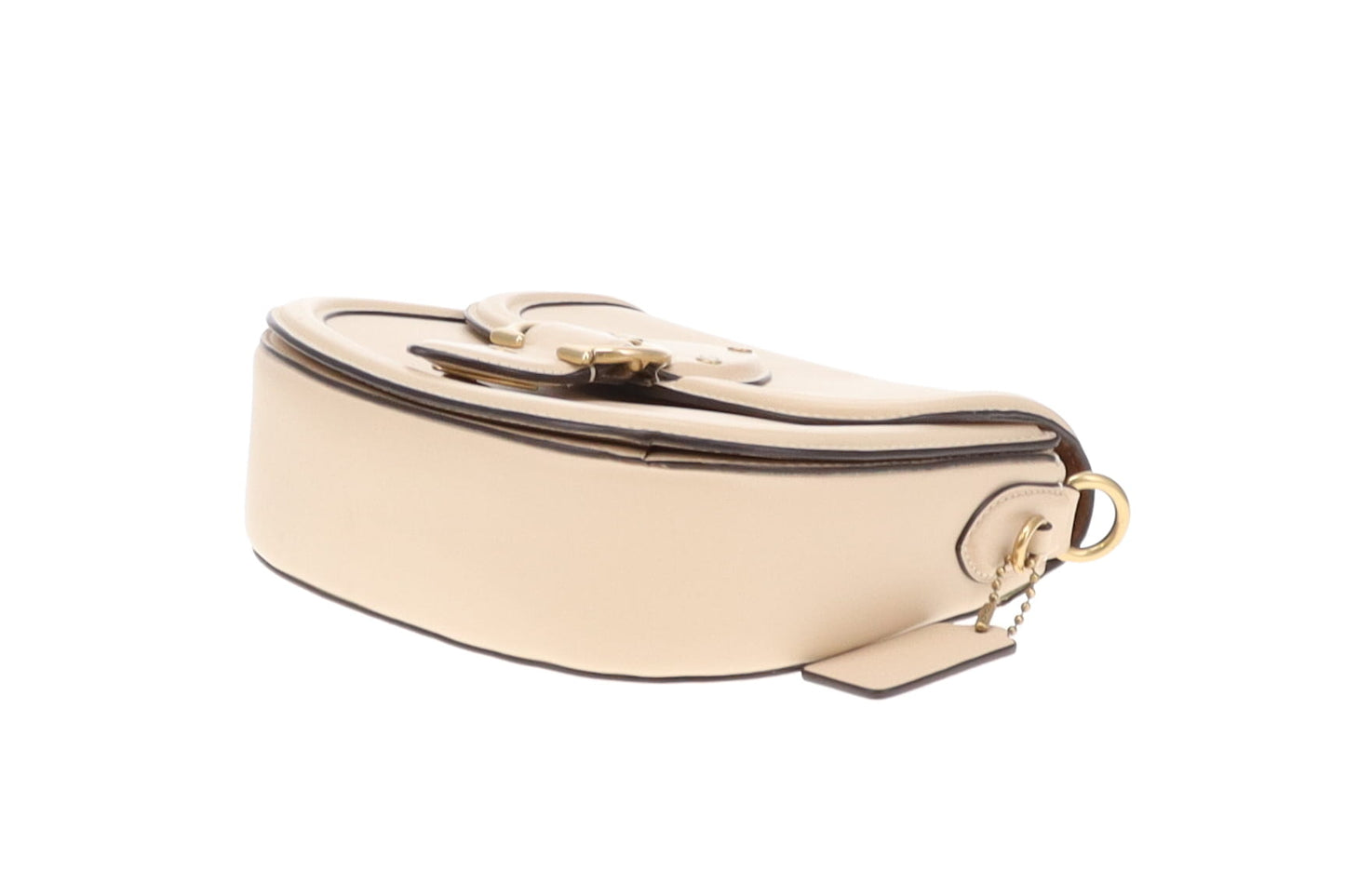 Coach Beat Saddle Bag Ivory Glovetanned Leather