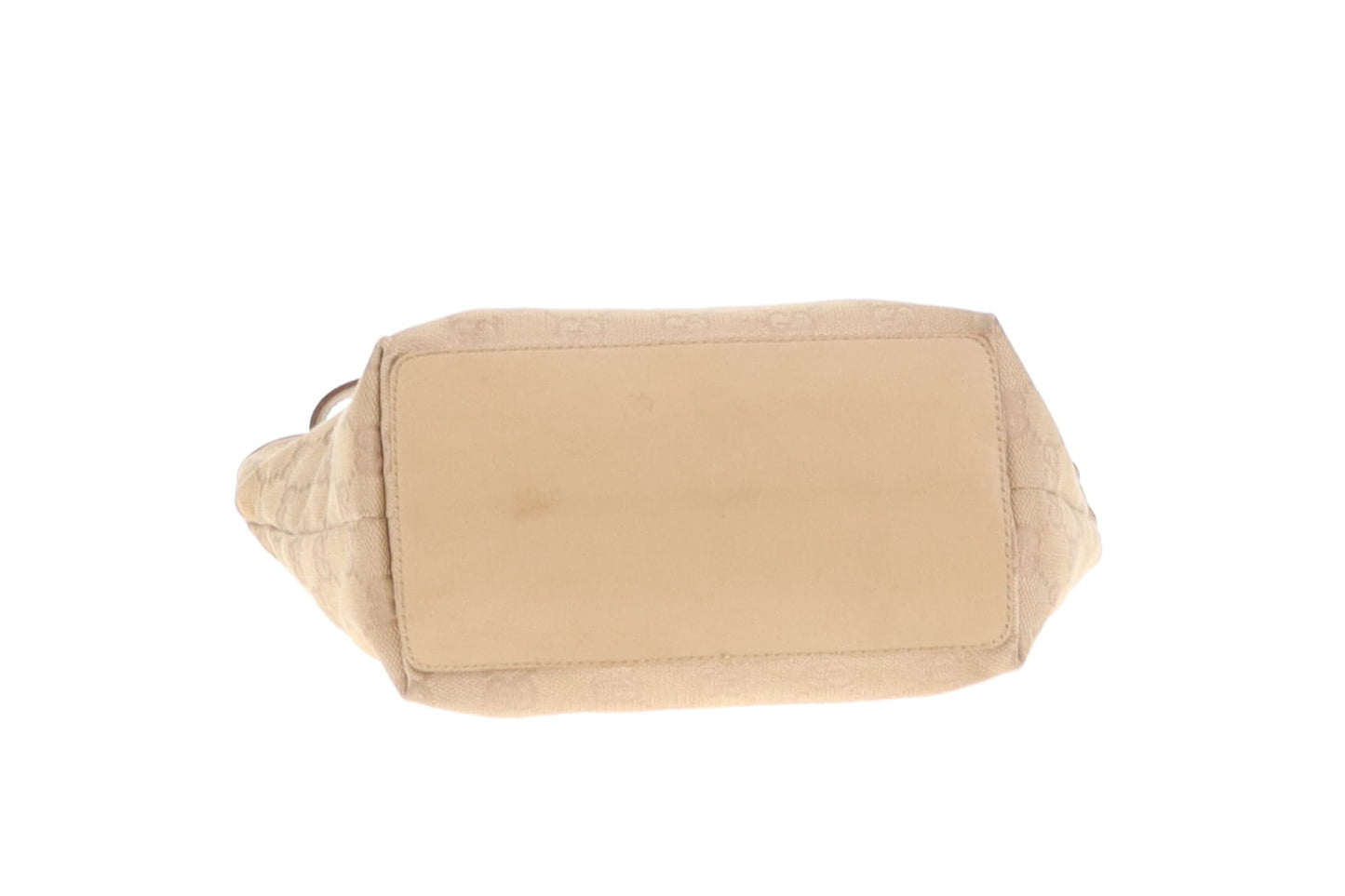 Gucci GG Bucket Bag In Beige Canvas & Leather Vintage