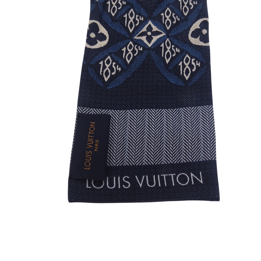 Louis Vuitton Since 1854 Navy Silk Bandeau