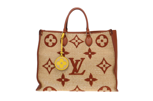 Louis Vuitton Giant Monogram Raffia OnTheGo GM (NFID Chip)