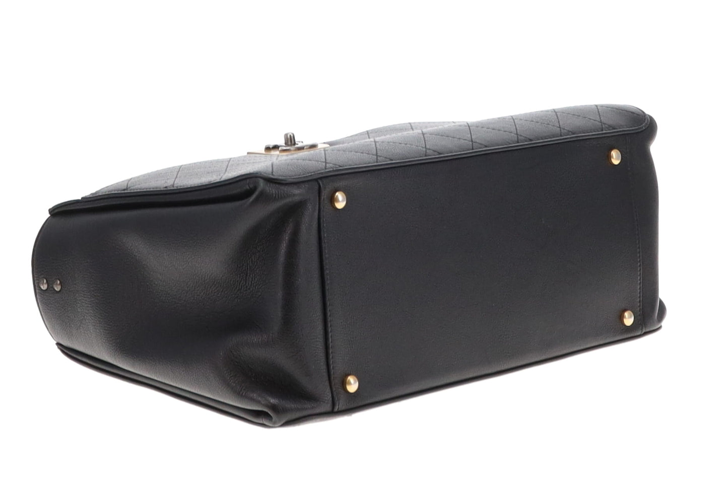 Chanel Black Leather Straight Lines Tote Bag 2016/17