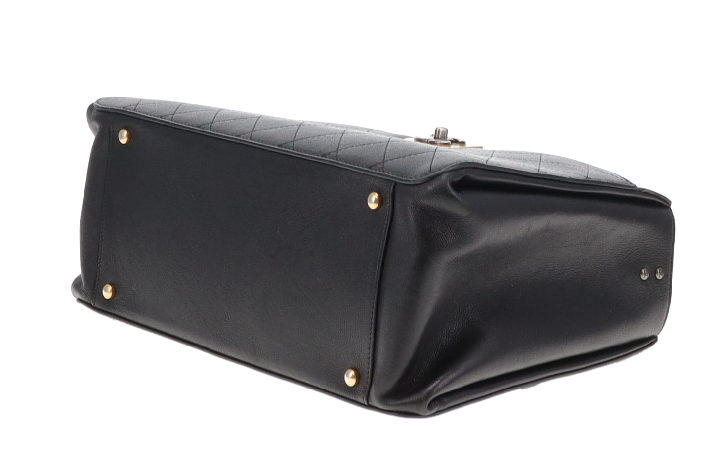 Chanel Black Leather Straight Lines Tote Bag 2016/17