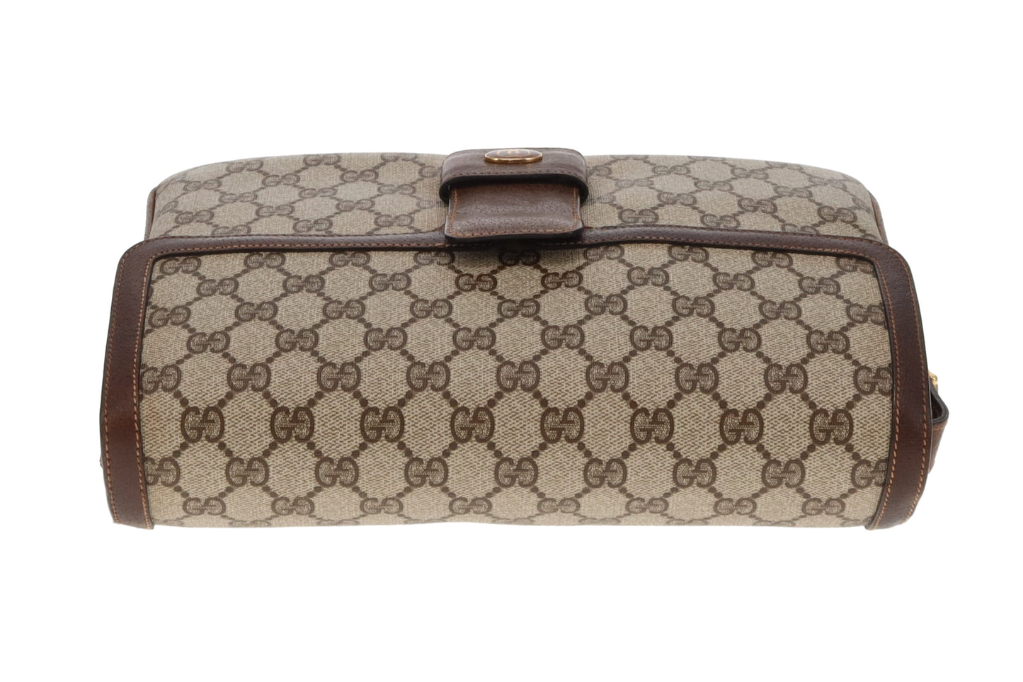 Gucci Vintage GG Supreme Large Flap Messenger Bag