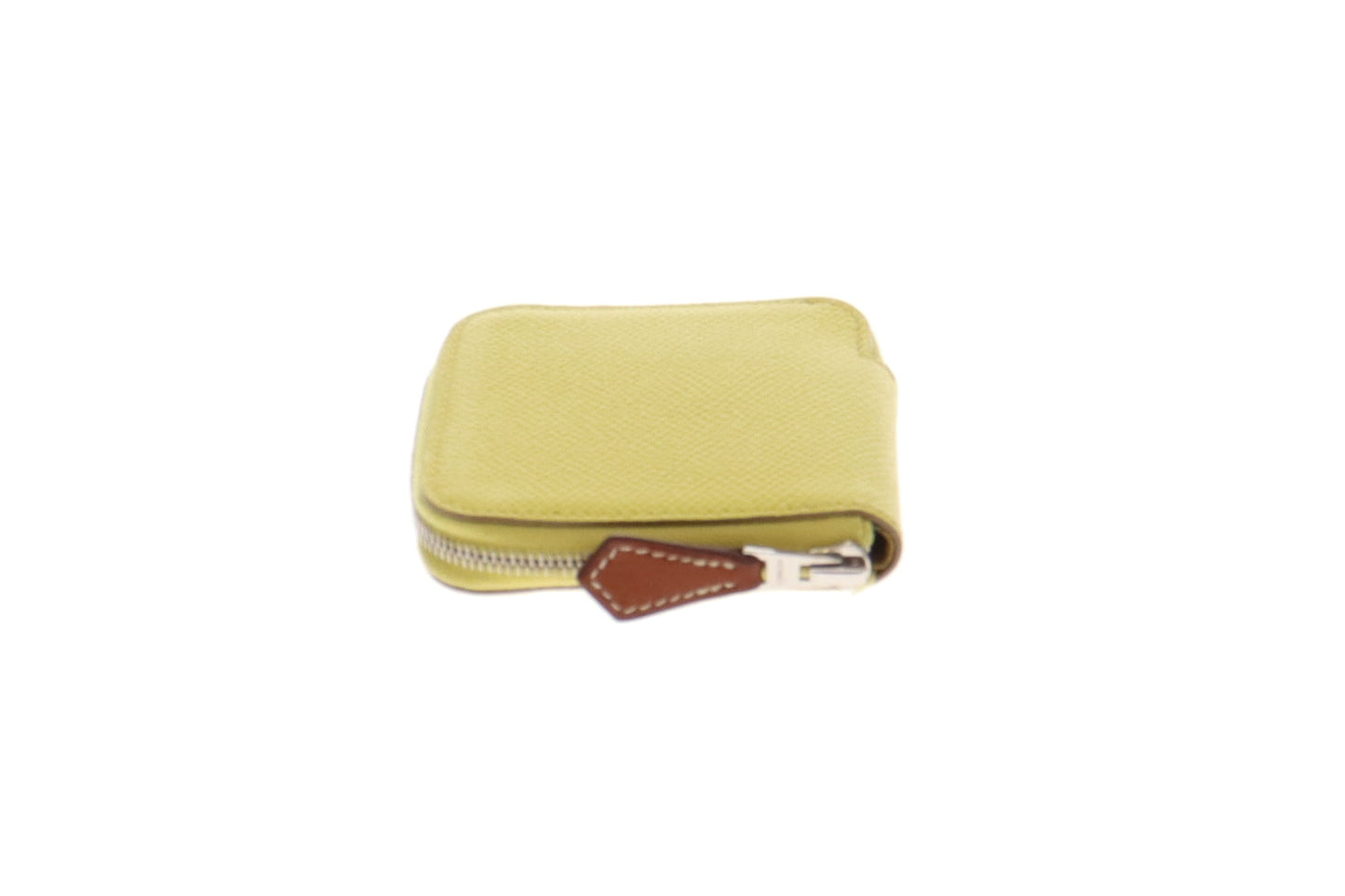 Hermes Yellow Lime Epsom Silk-in Mini Azap Coin Purse 2020