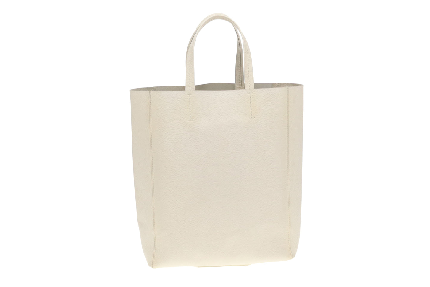 Celine Vertical Tote Bag White Leather
