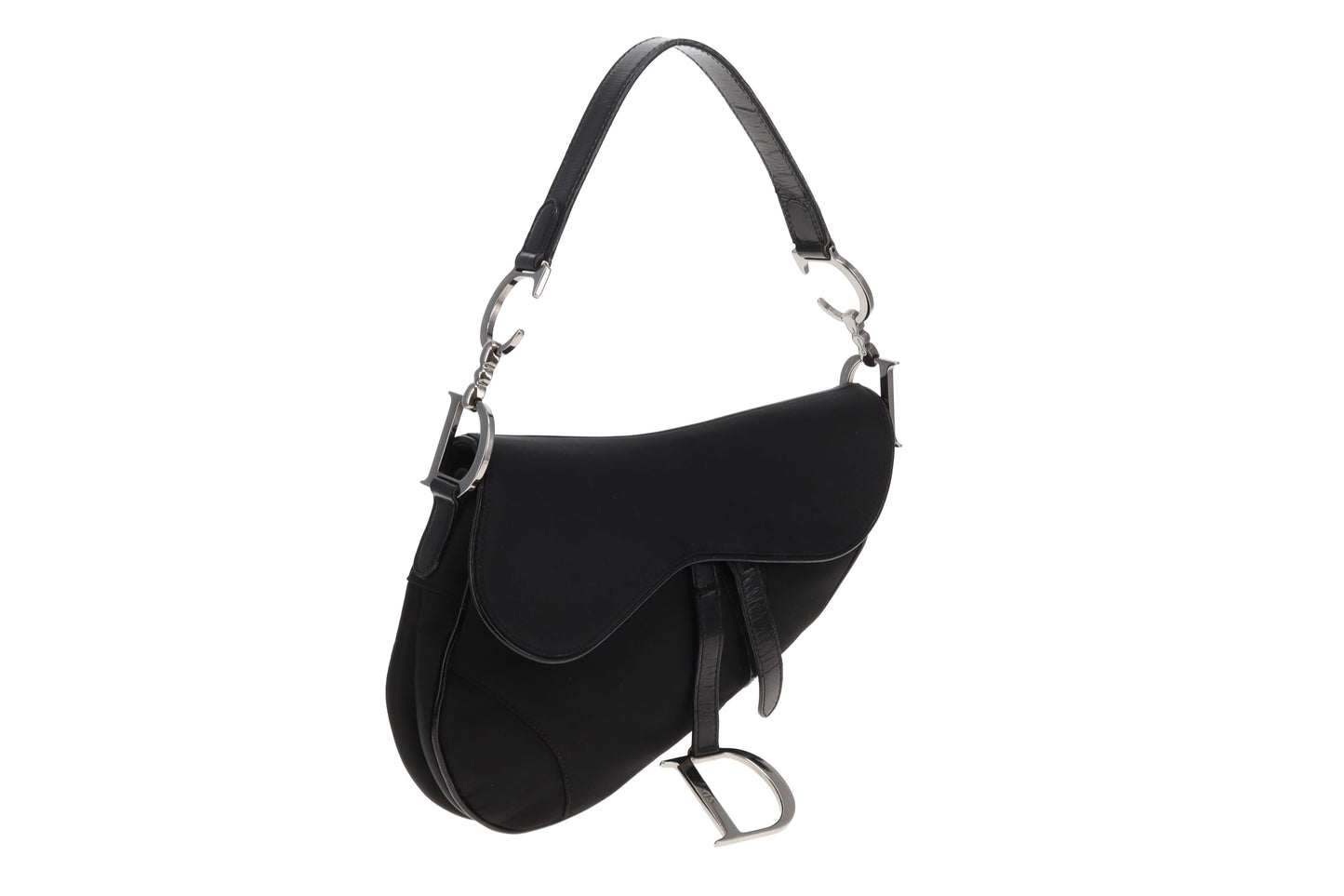 Dior Saddle Bag Black Nylon Vintage