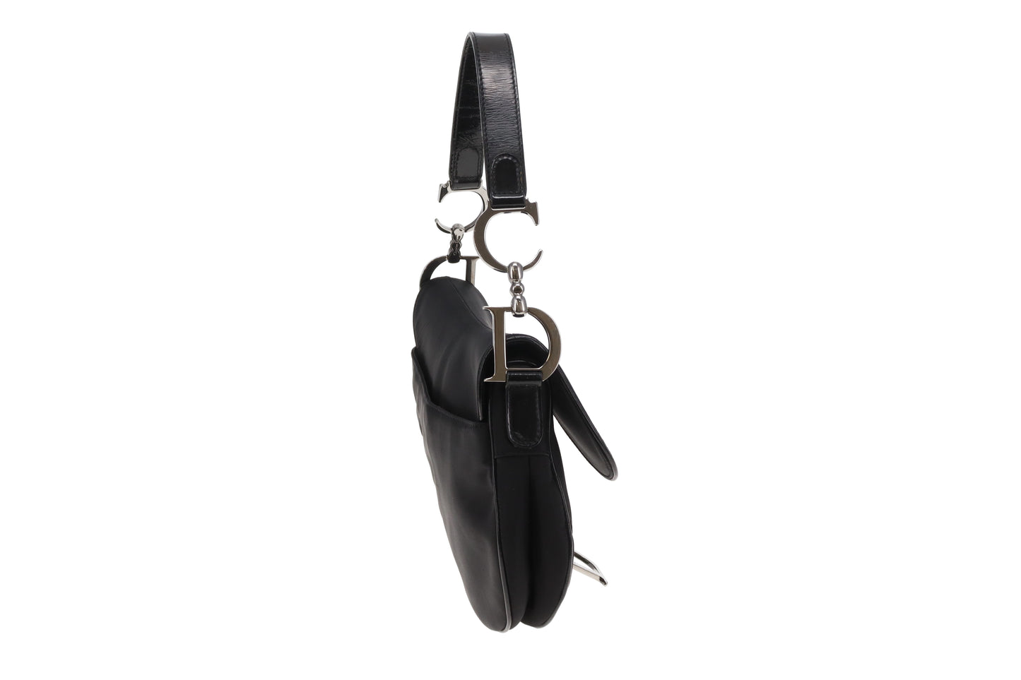 Dior Saddle Bag Black Nylon Vintage