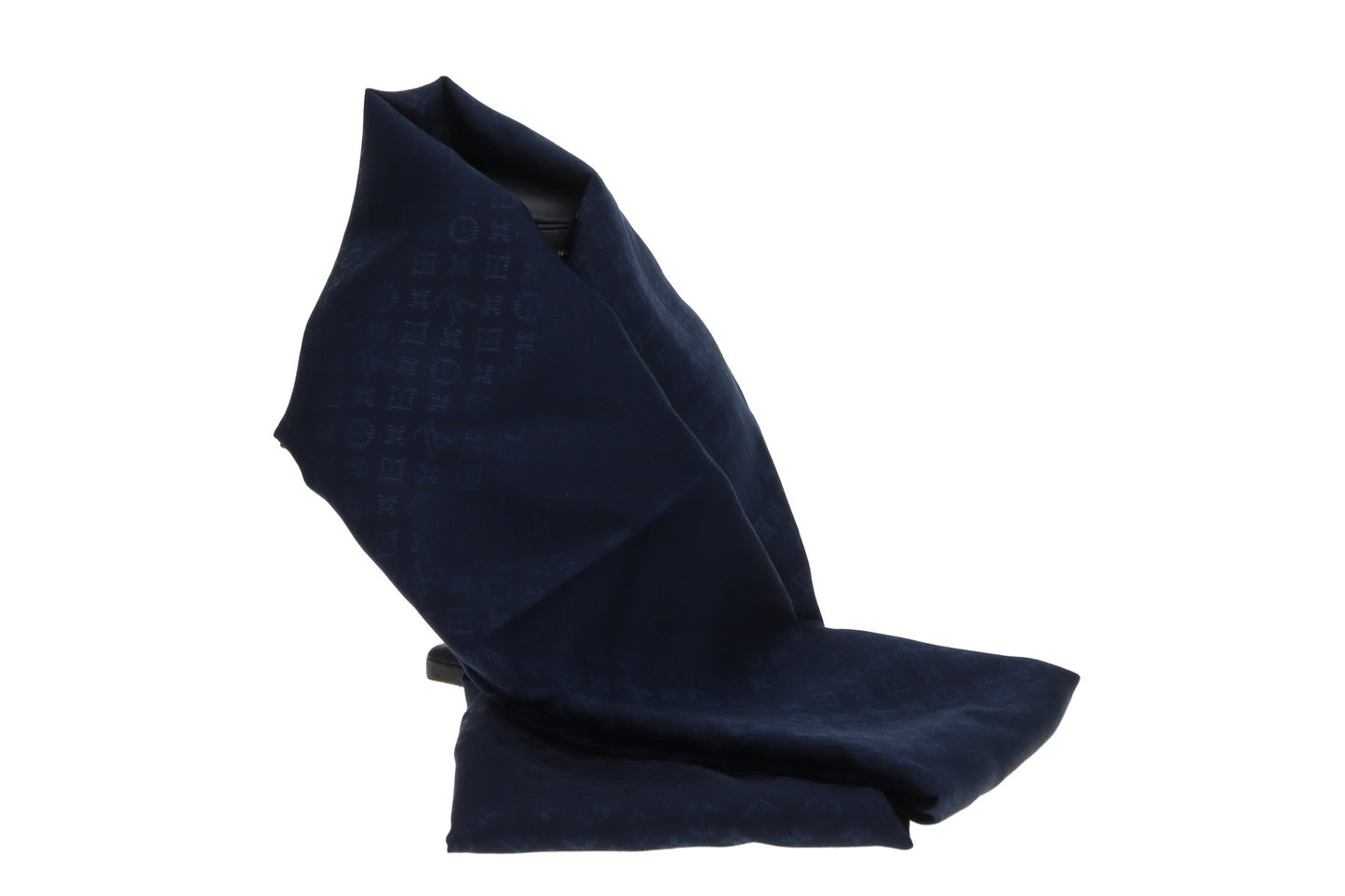 Louis Vuitton Evermore Scarf Bleu Marine Silk/Wool