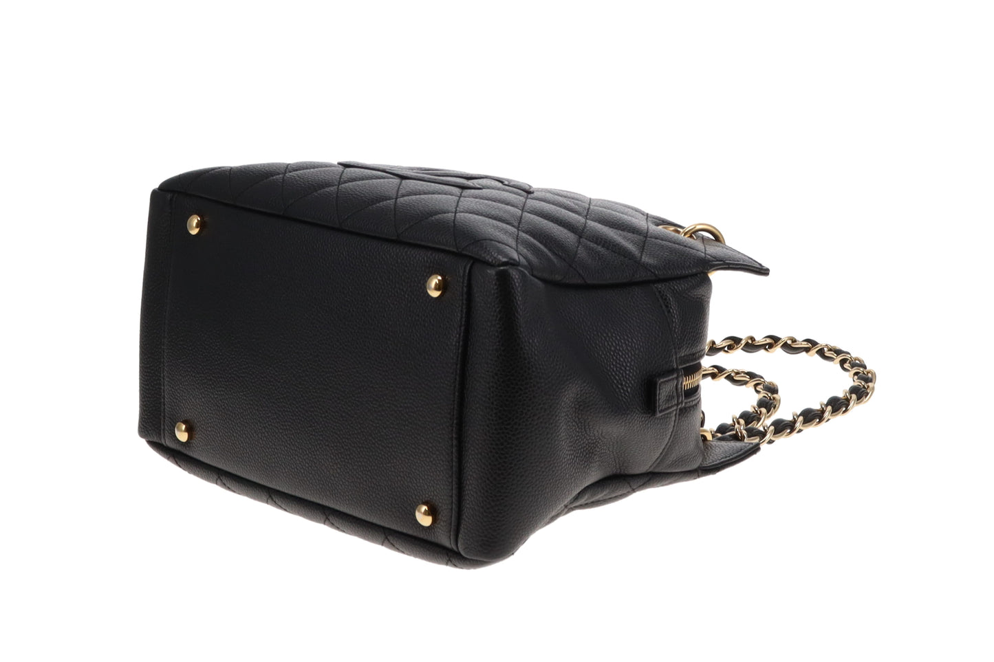Chanel Petite Timeless Tote (PTT) In Black Caviar Calfskin Leather Vintage 2006/08
