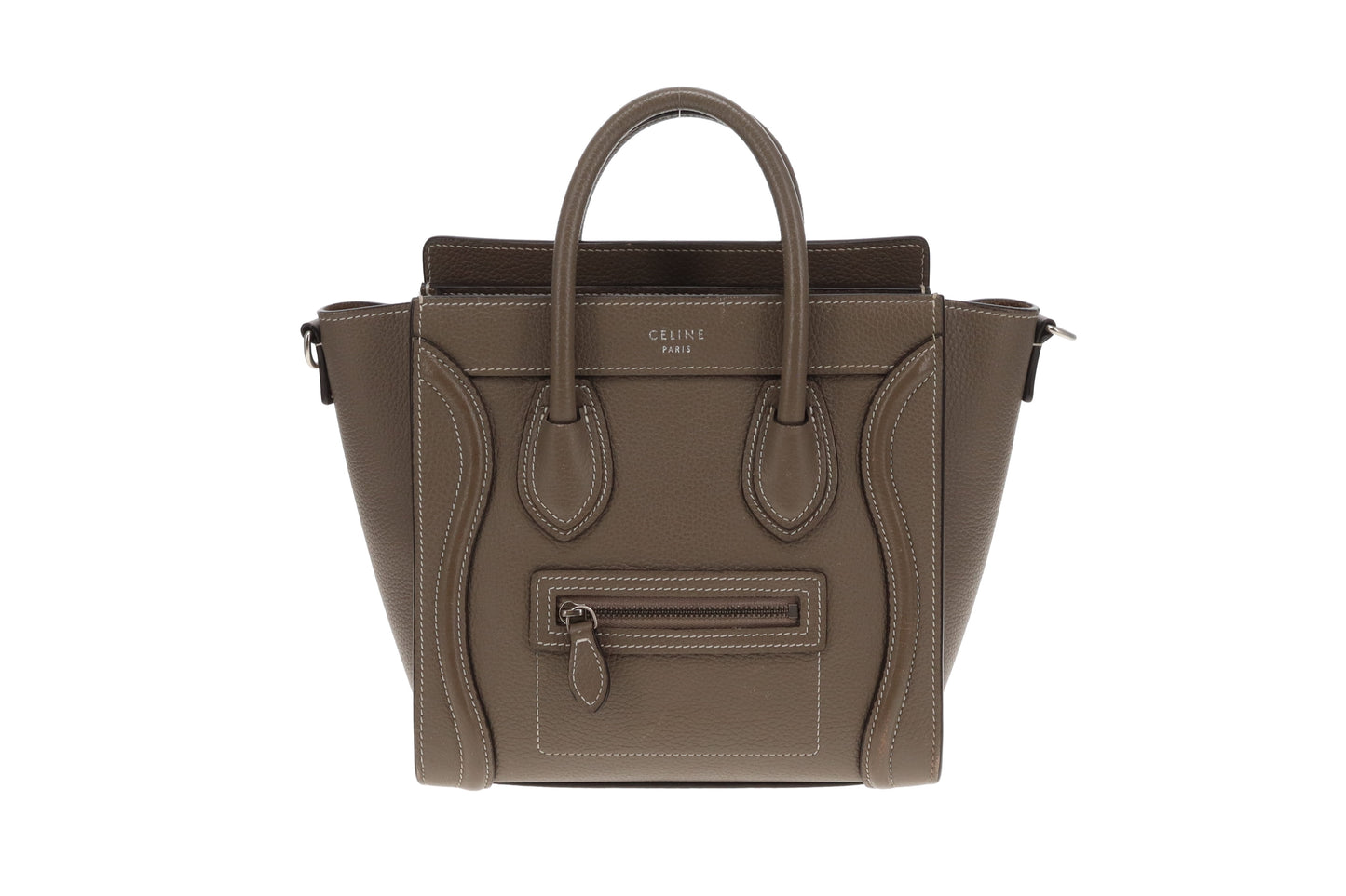Celine Luggage Bag Nano Etoupe
