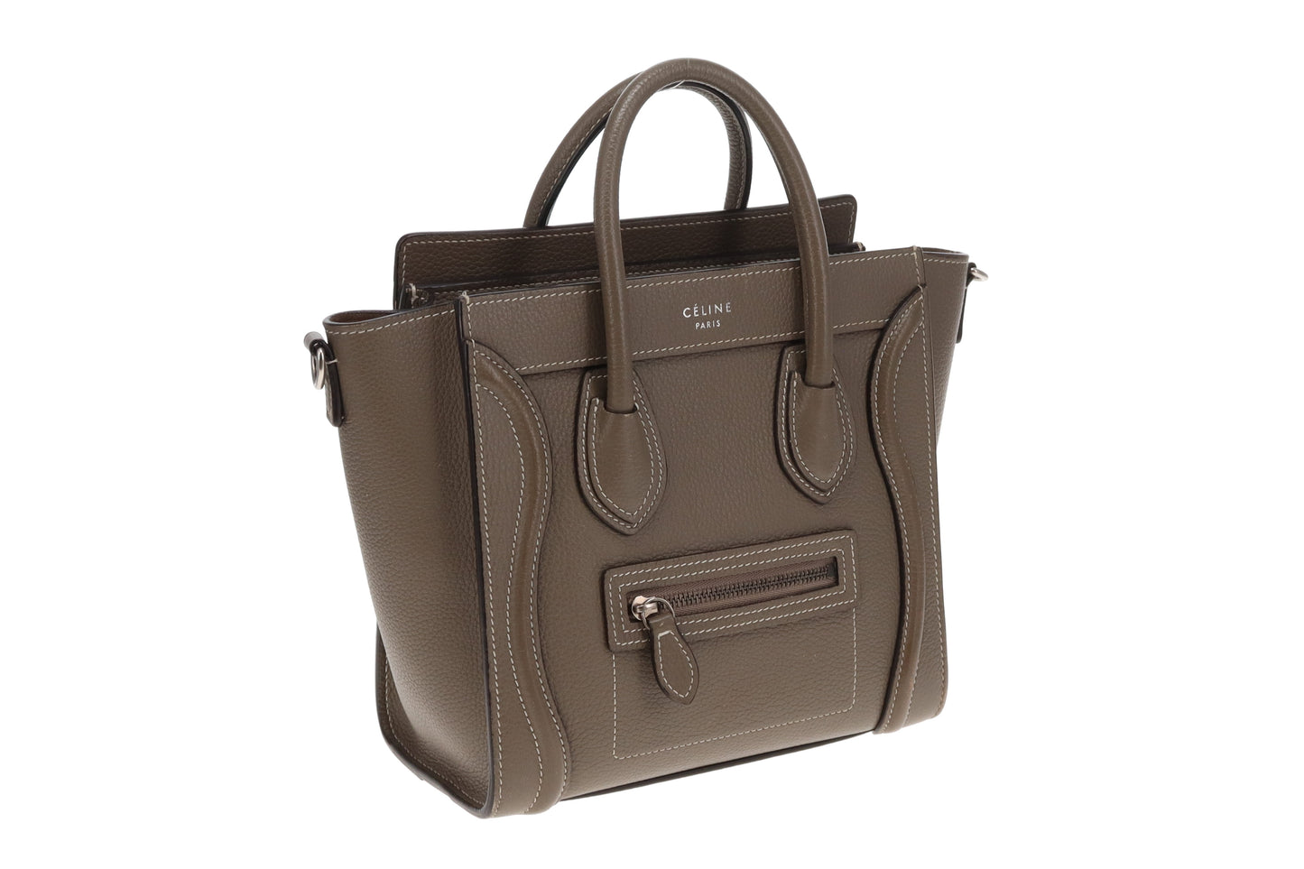 Celine Luggage Bag Nano Etoupe