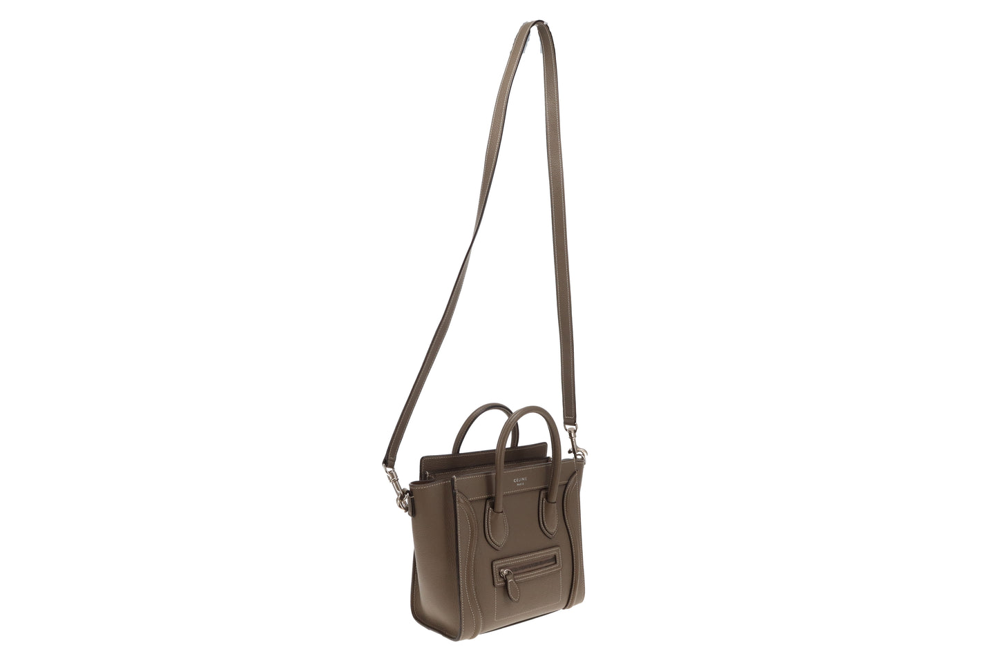 Celine Luggage Bag Nano Etoupe
