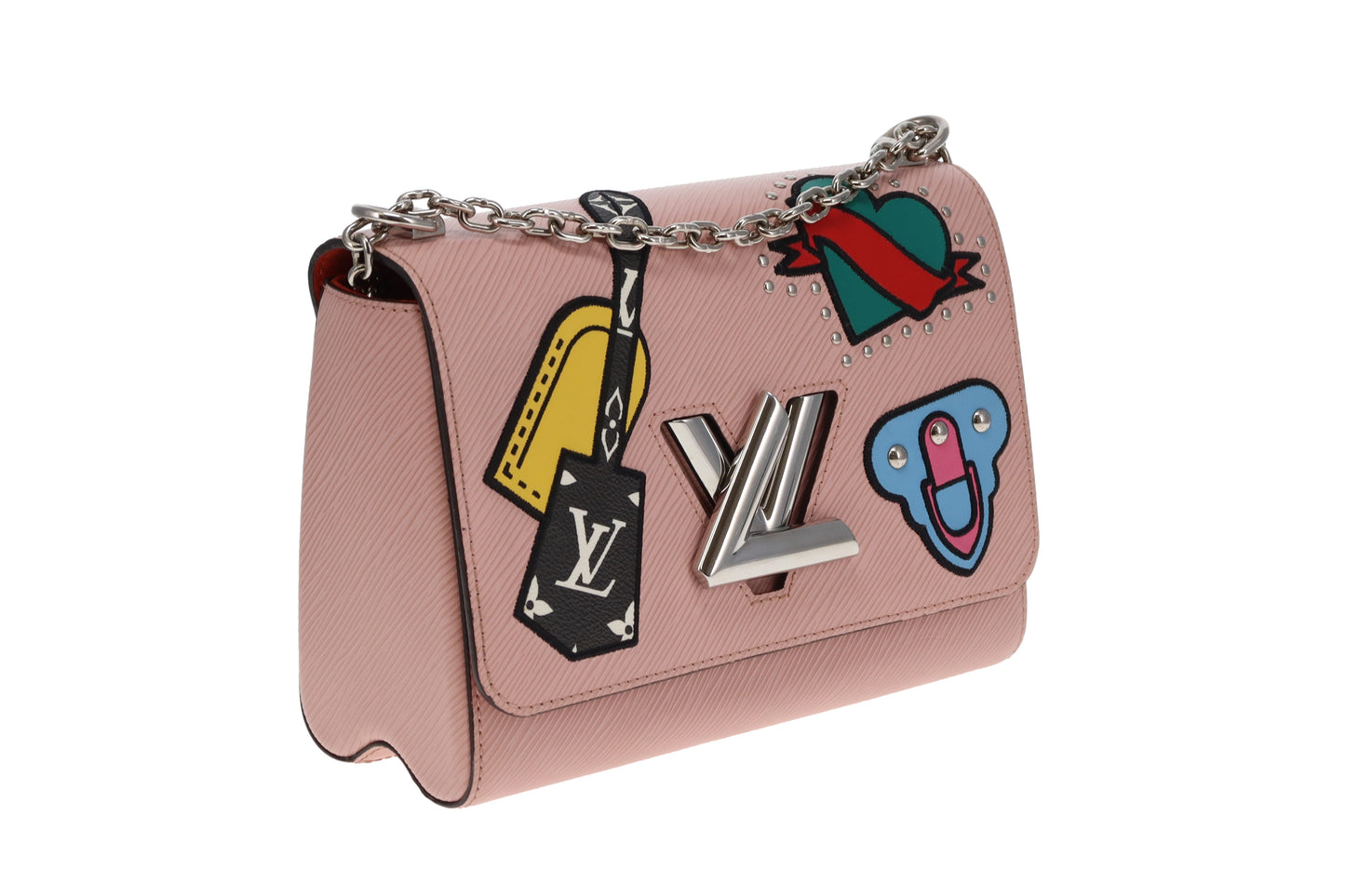 Louis Vuitton Twist MM Epi Rose Ballerine Patches Limited Edition FL3118 (RRP €3800)