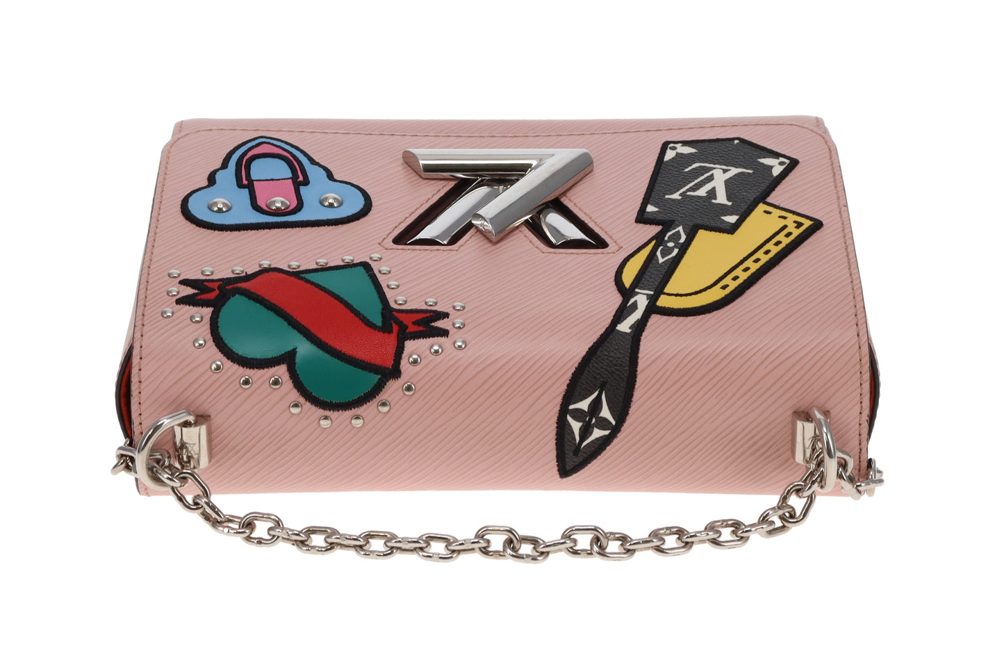Louis Vuitton Twist MM Epi Rose Ballerine Patches Limited Edition FL3118 (RRP €3800)