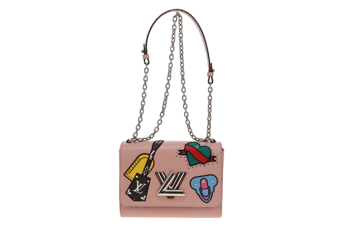 Louis Vuitton Twist MM Epi Rose Ballerine Patches Limited Edition FL3118 (RRP €3800)