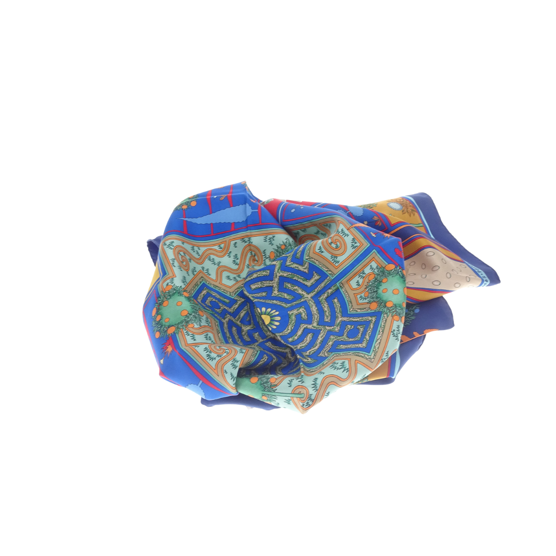 Hermes 100% Silk Paridaiza 90cm Scarf