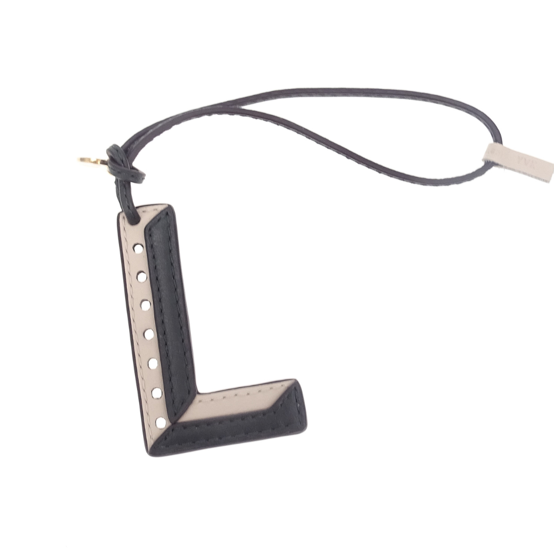Mulberry Silky Calf Leather L Keyring/Charm Green & Chalk