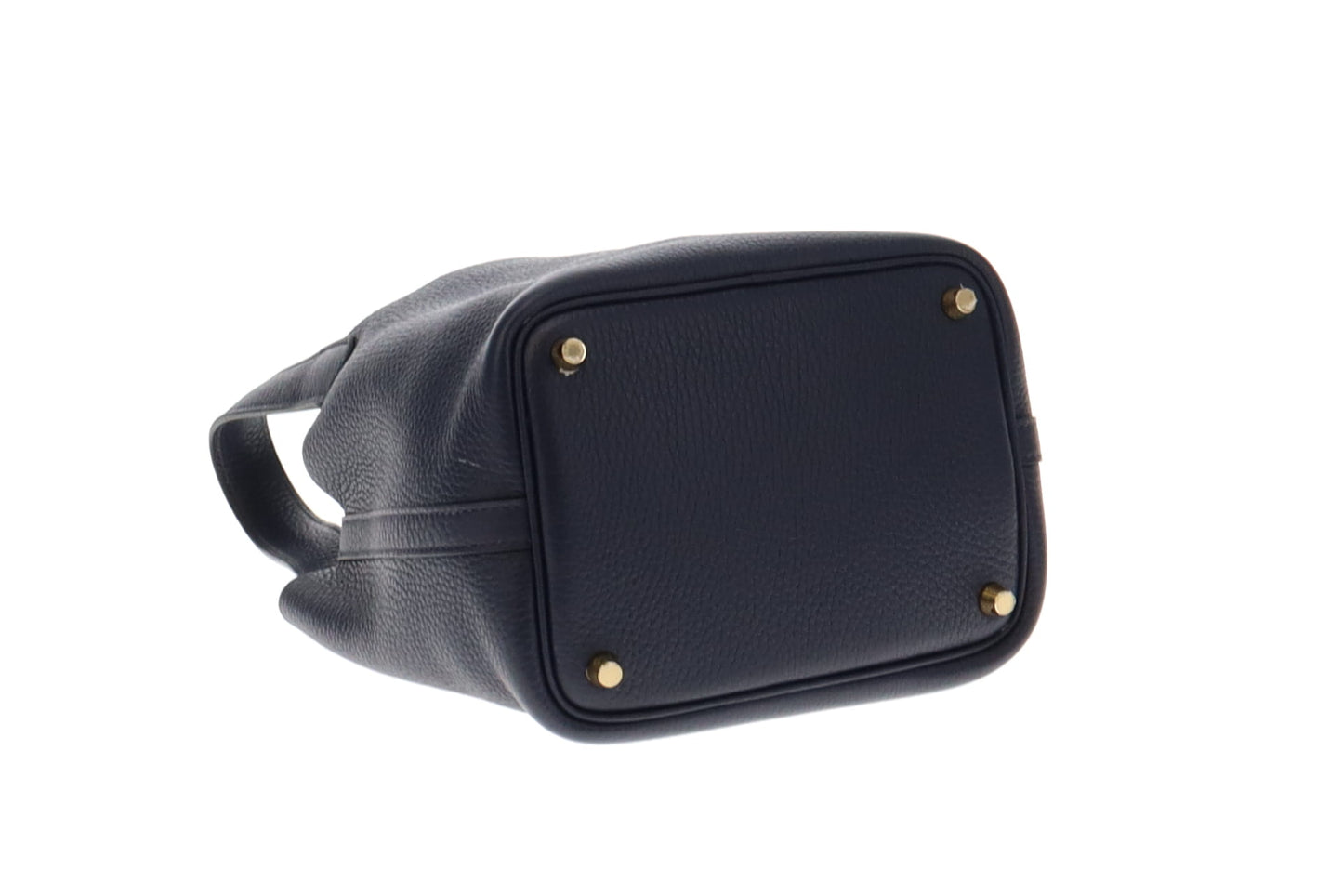 Hermes Bleu Nuit Clemence and Gold Hardware Picotin 18 - 2022