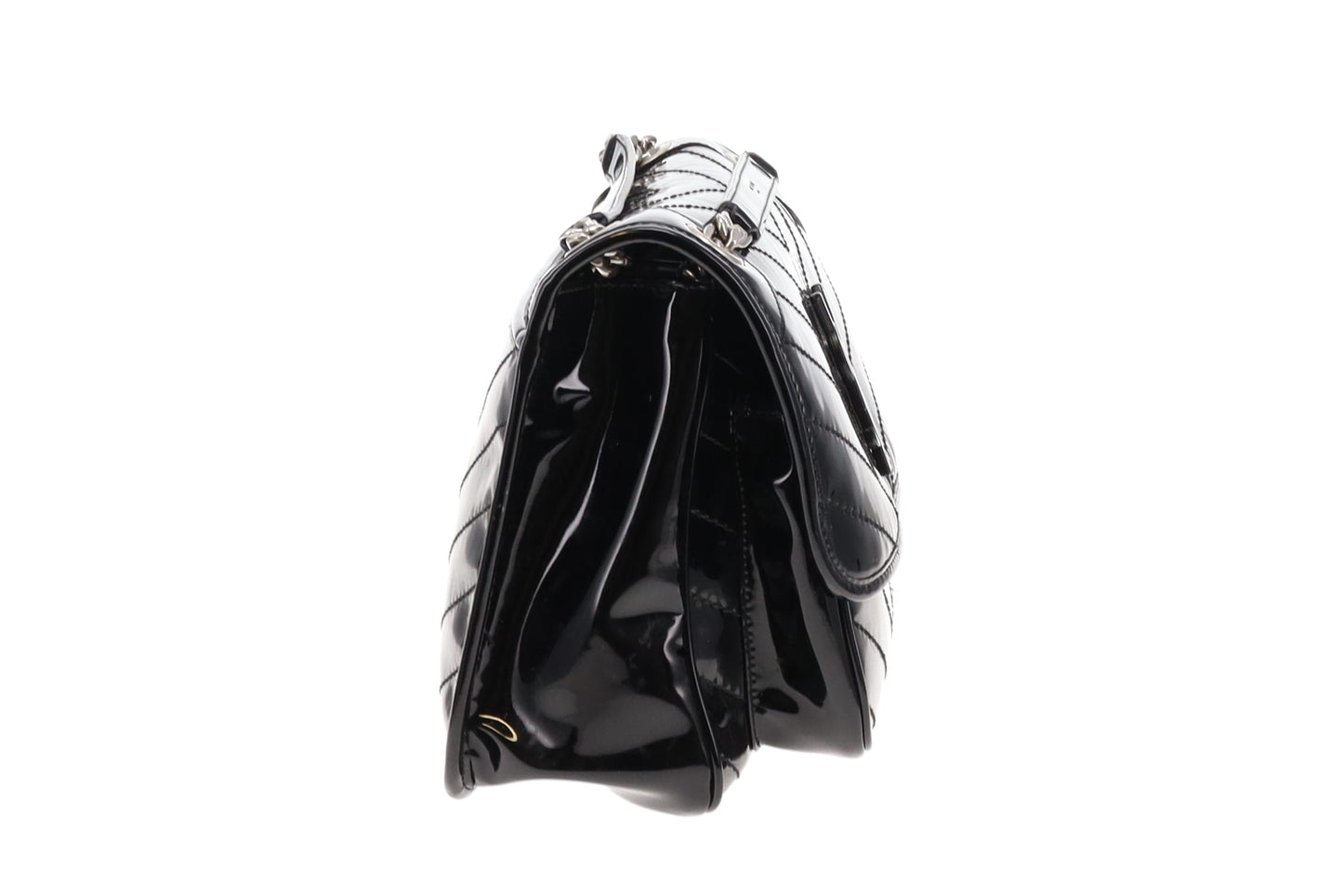 Saint Laurent Niki All Black Patent Leather SHW Medium 2023