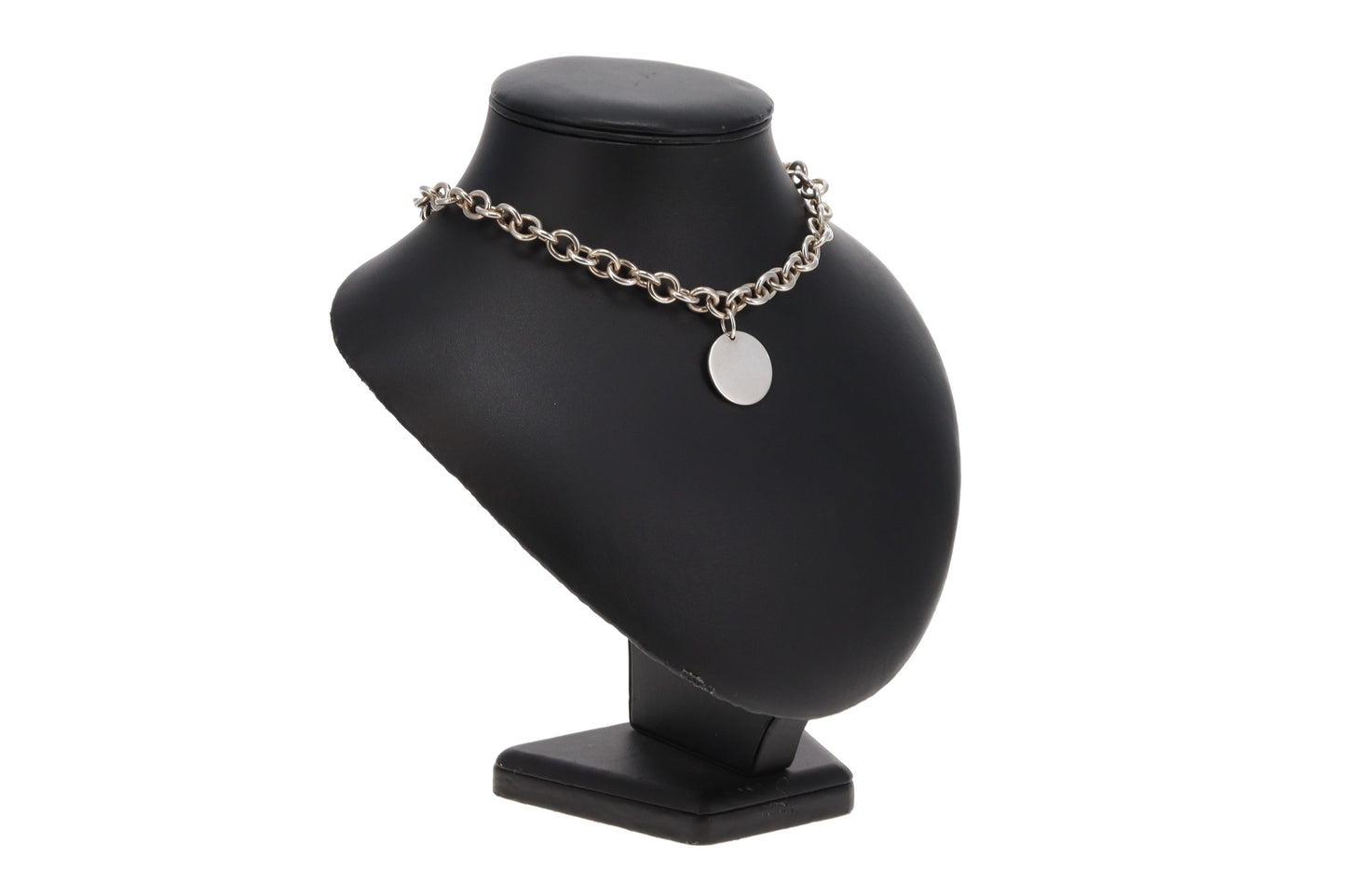 Tiffany & Co Disc Tag Necklace Sterling Silver